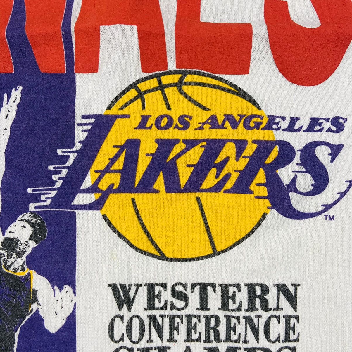 NBA 1970s LAKERS NBA FINAL ARCHIVE RARE BOXY FIT TEE - № 306 Size US M / EU 48-50 / 2 - 4 Thumbnail