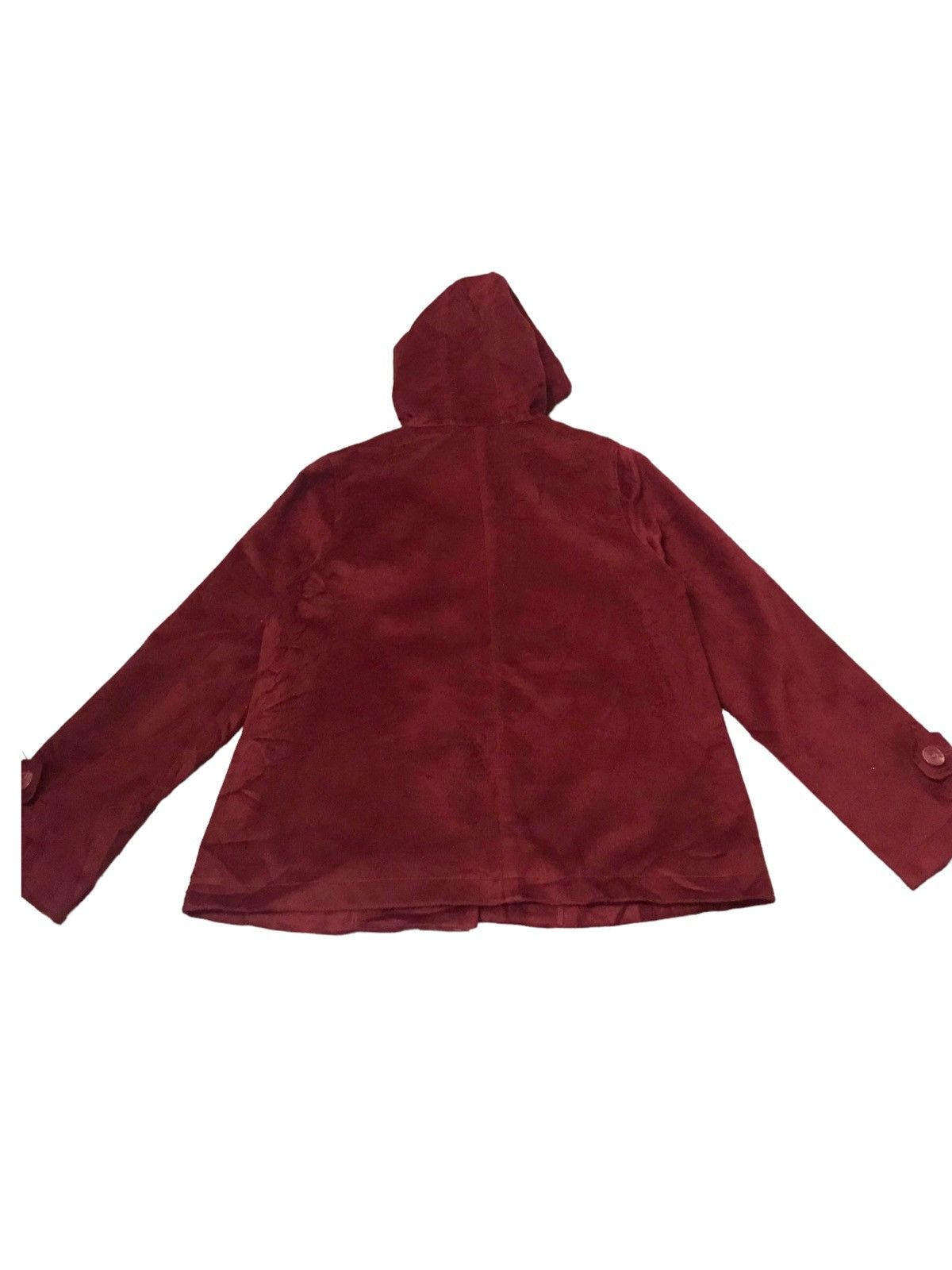 VINTAGE JAPAN AVANT GARDE HOODIES WOOL RED WINTER SEASON