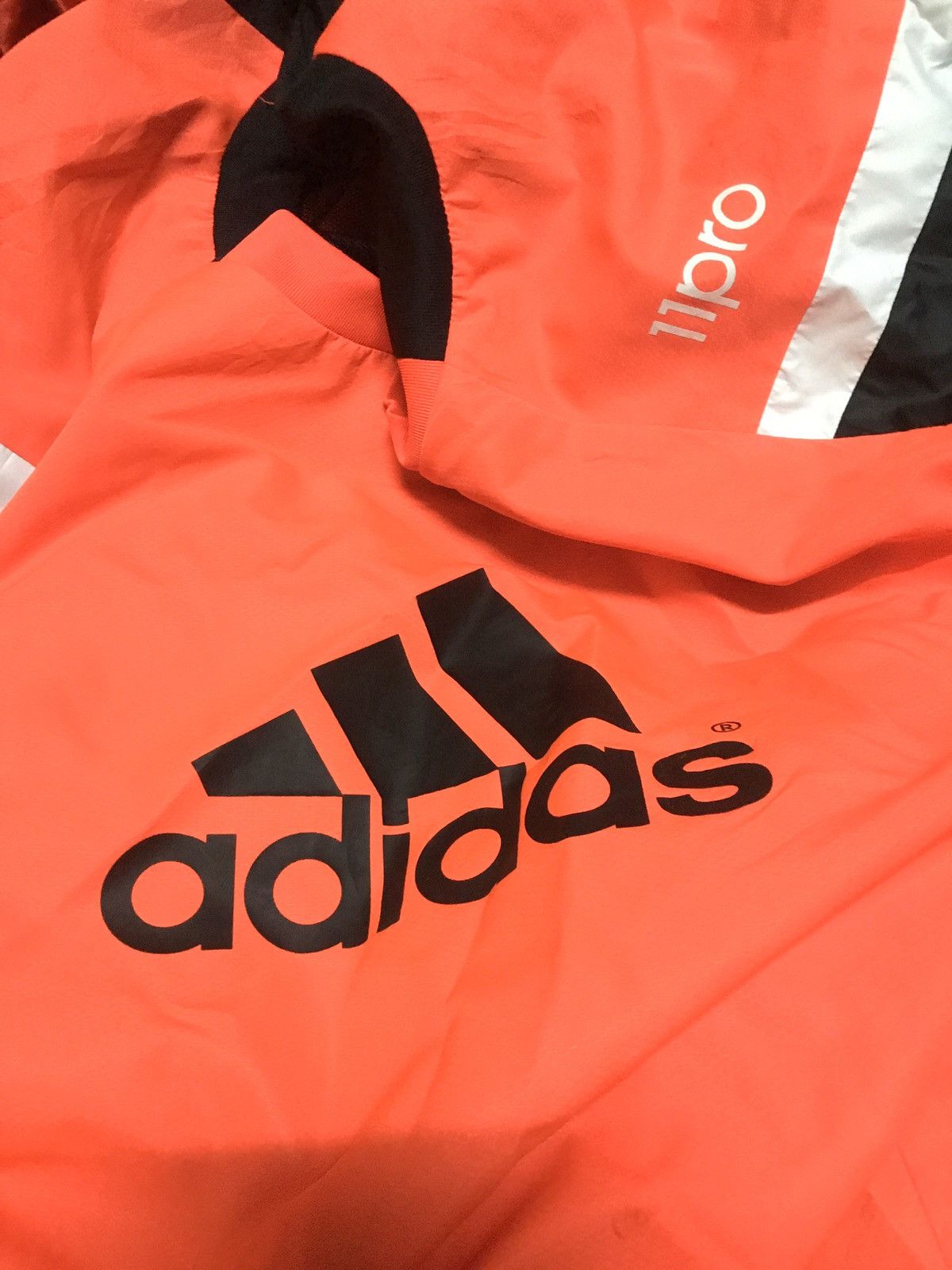 Adidas Adidas Sport 11 Crewneck Big Logo Windbreaker Sweatshirt Size US L / EU 52-54 / 3 - 4 Thumbnail