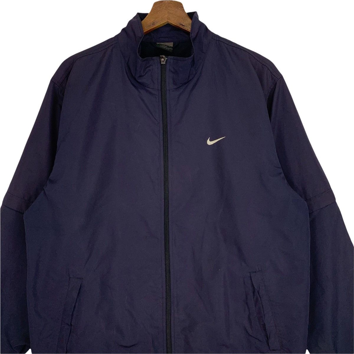 Nike Vintage Nike Swoosh Windbreaker Zip Up Jacket Size US M / EU 48-50 / 2 - 2 Thumbnail