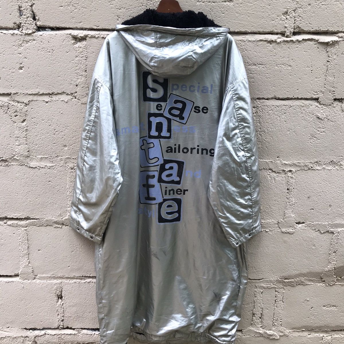 Other Santa Fe Windbreaker Hoodie Foux Fur Long Jacket Size US L / EU 52-54 / 3 - 5 Thumbnail