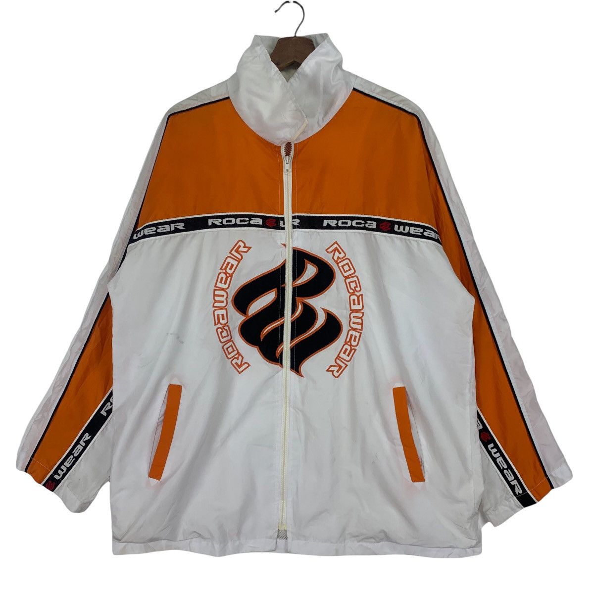 Rocawear Rocawear Embroidery Logo Windbreaker Zipper Jacket Size US L / EU 52-54 / 3 - 1 Thumbnail