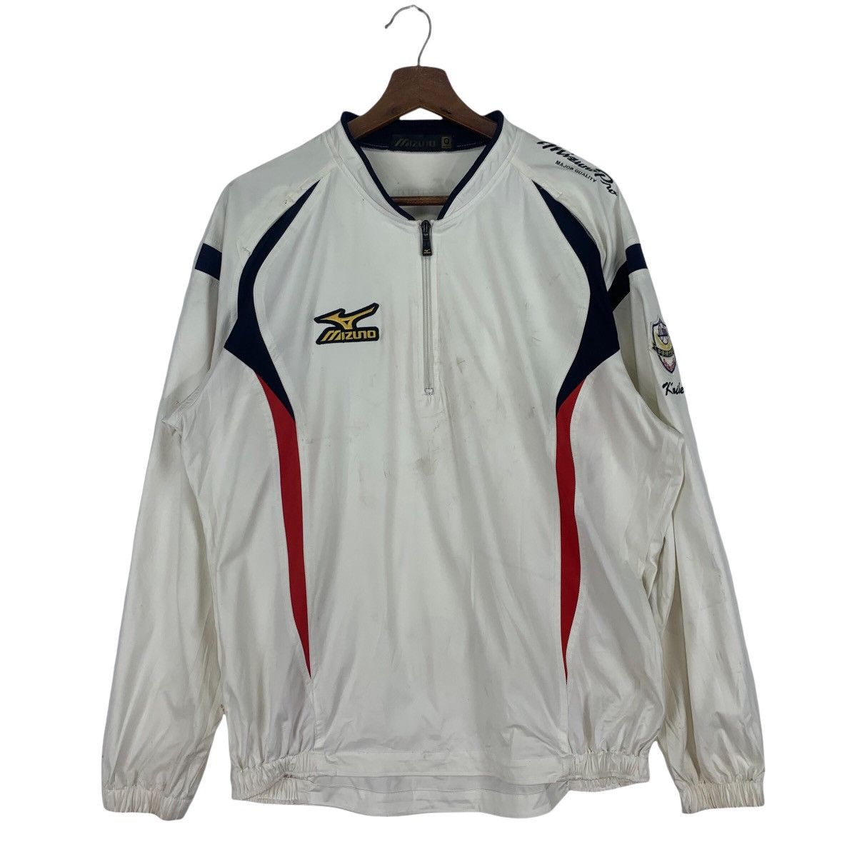 Japanese Brand J-Group Mizuno HalfZip Windbreaker Jacket Size US L / EU 52-54 / 3 - 1 Thumbnail