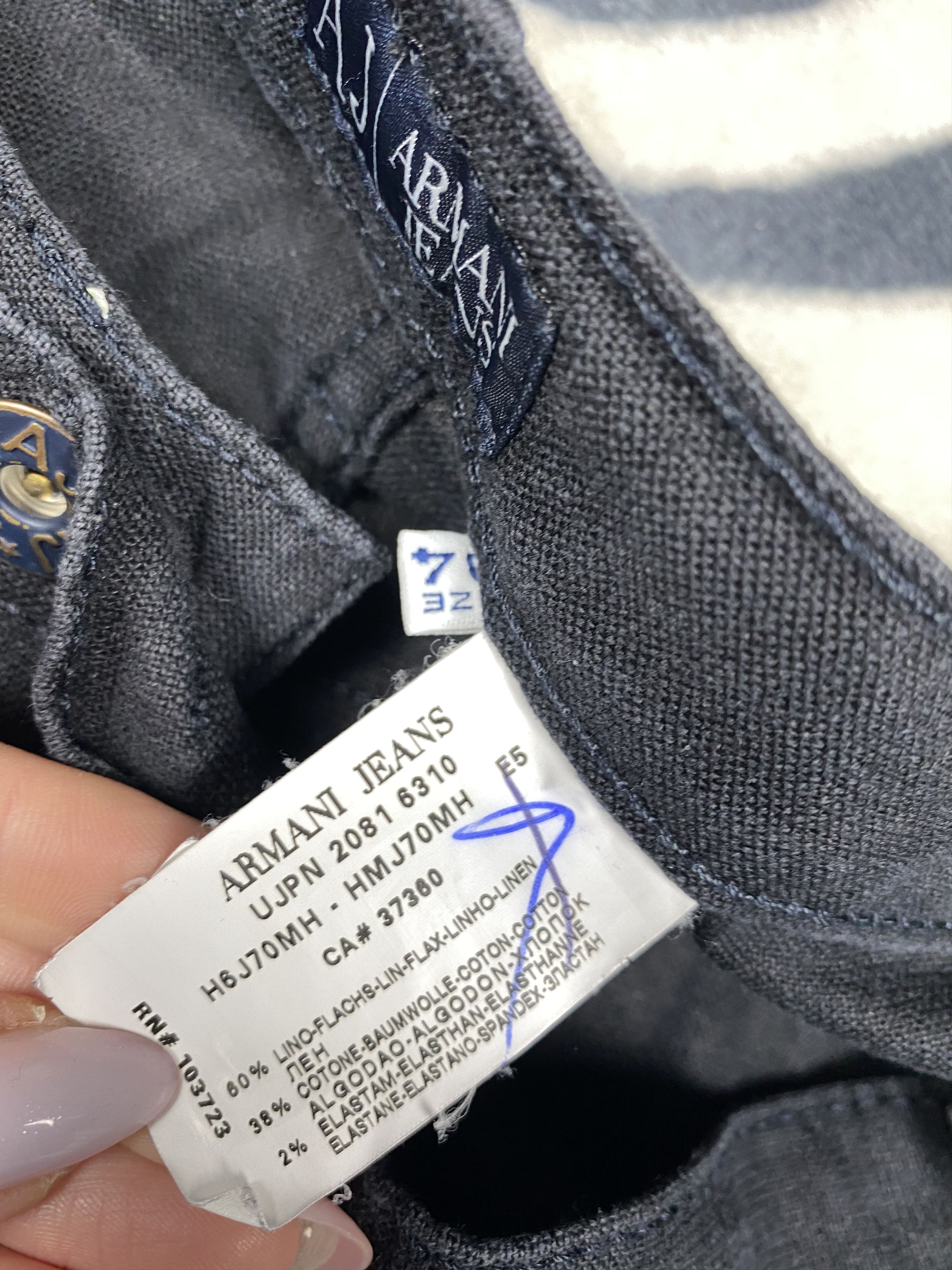 Armani Armani Jeans Mens Linen Pants Jeans Size US 34 / EU 50 - 9 Thumbnail