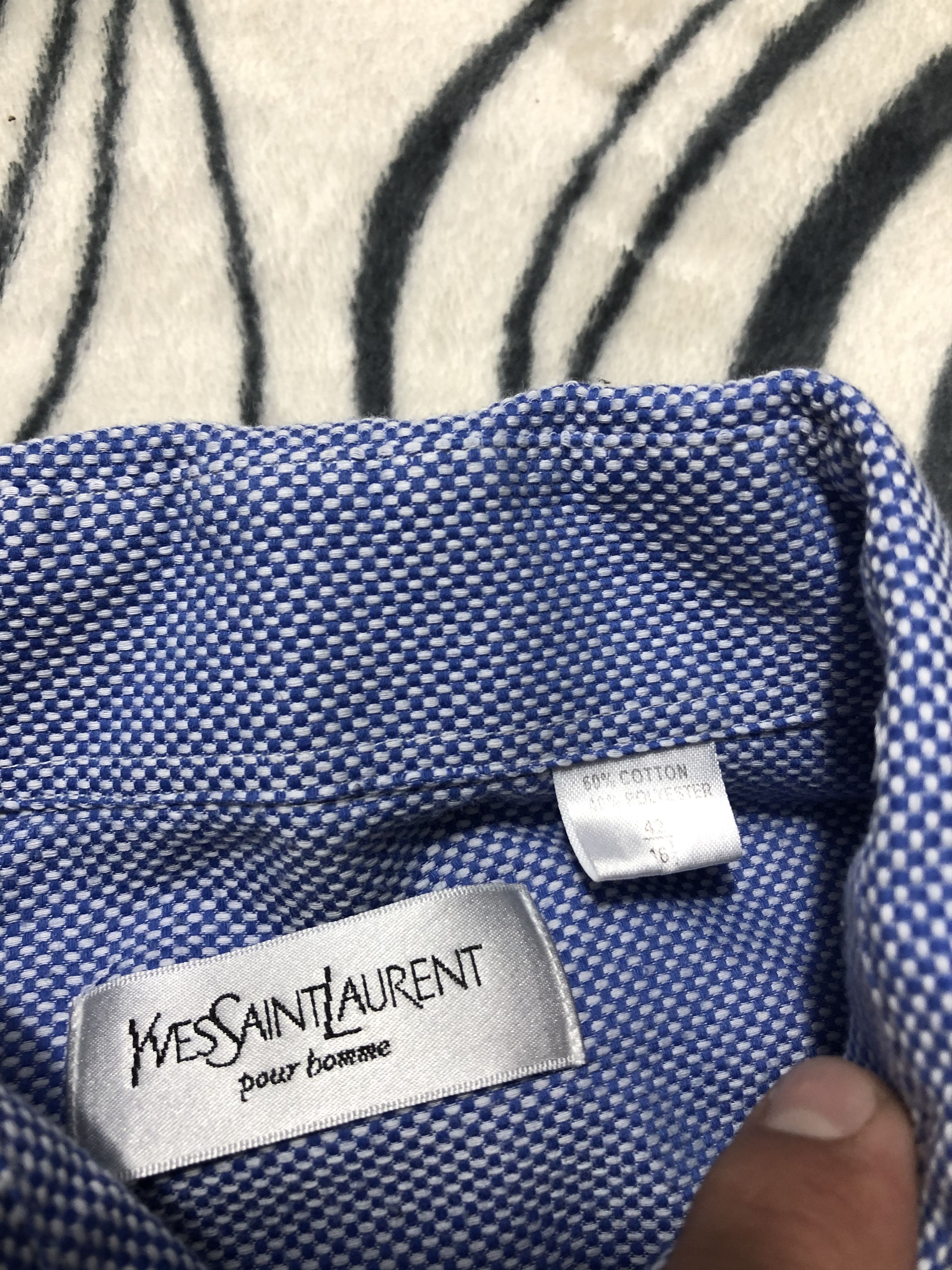 Yves Saint Laurent Yves Saint Laurent YSL Mens Long Sleeve Shirt Size US XL / EU 56 / 4 - 4 Thumbnail