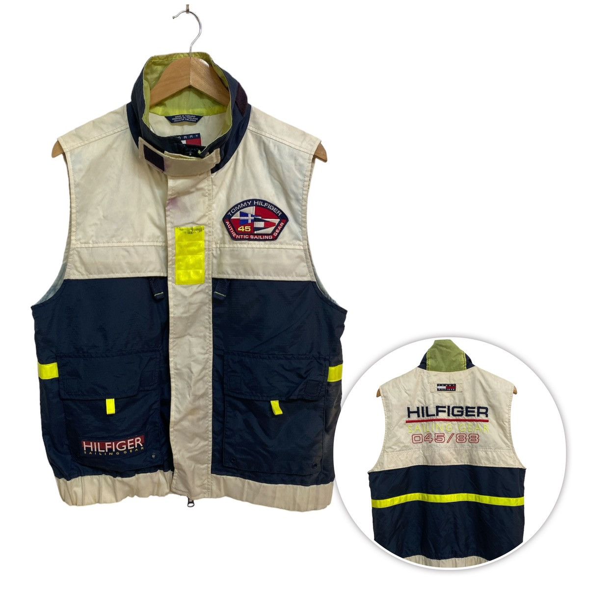 Vintage tommy hilfiger vest sales