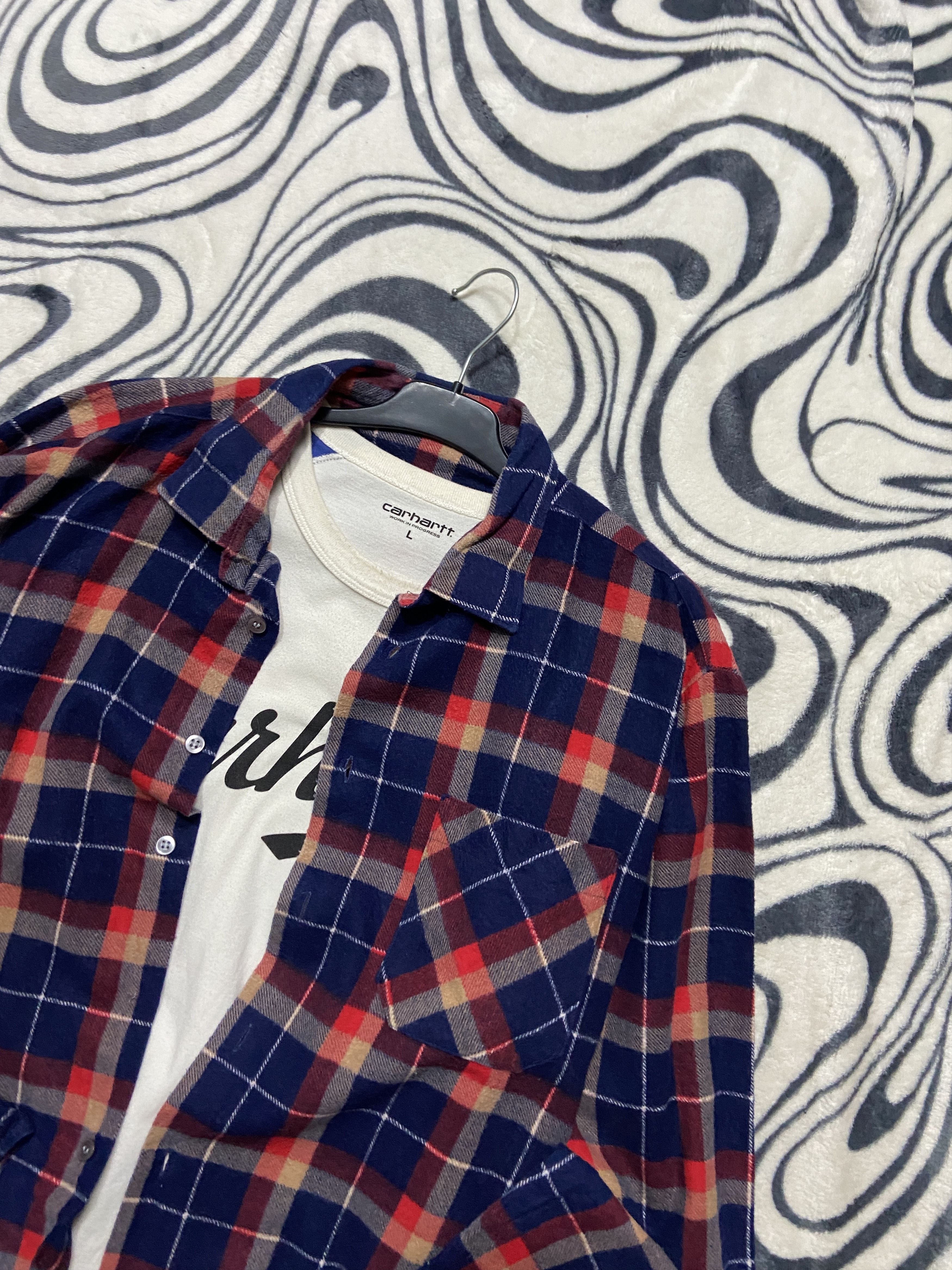 Flannel × Vintage Vintage Flannel Plaid Shirt Travis style Size US L / EU 52-54 / 3 - 2 Thumbnail
