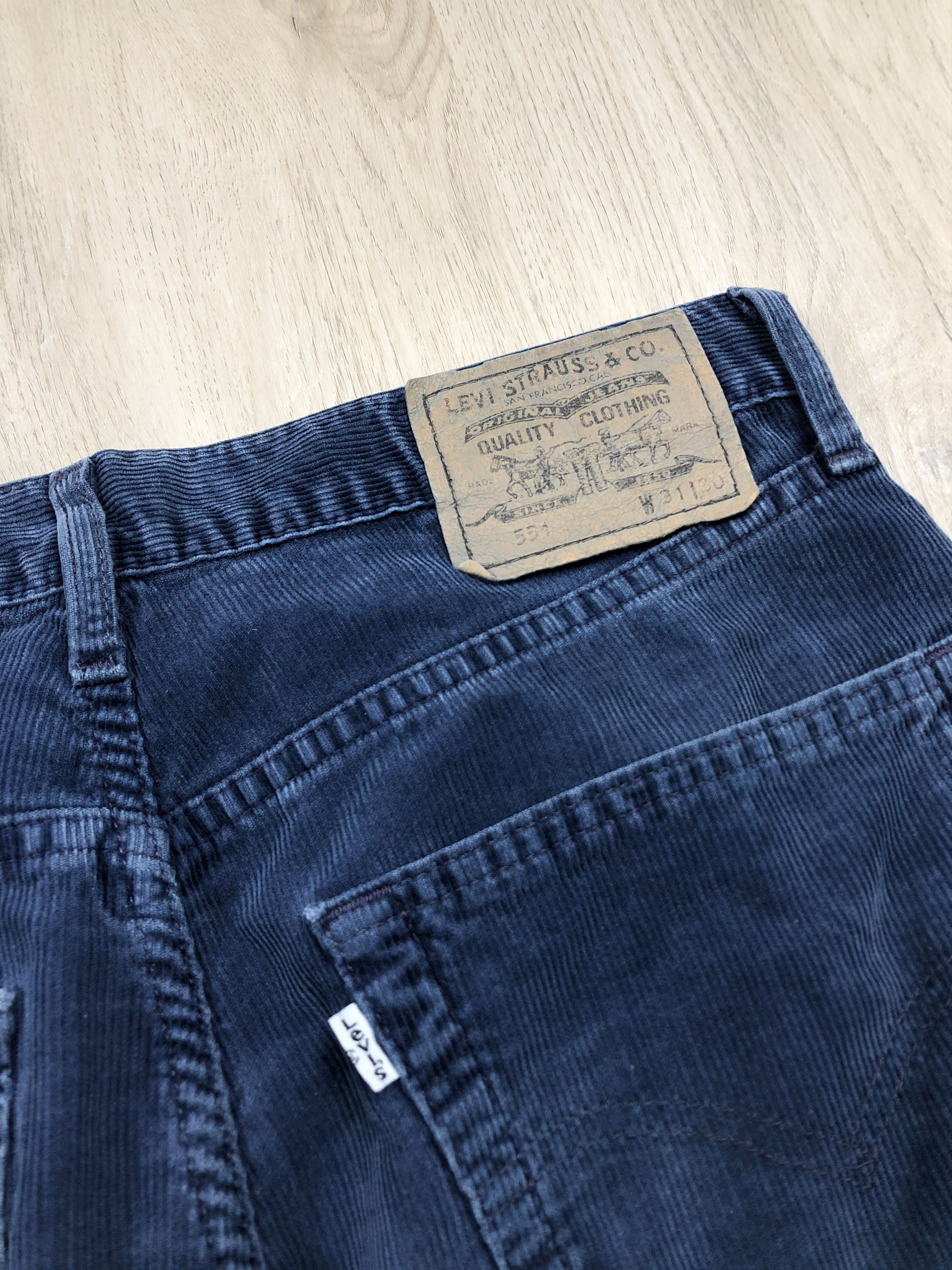 Levi's Levi's 551 Vintage Corduroy Denim Pants White Tab Jeans Size US 31 - 4 Thumbnail