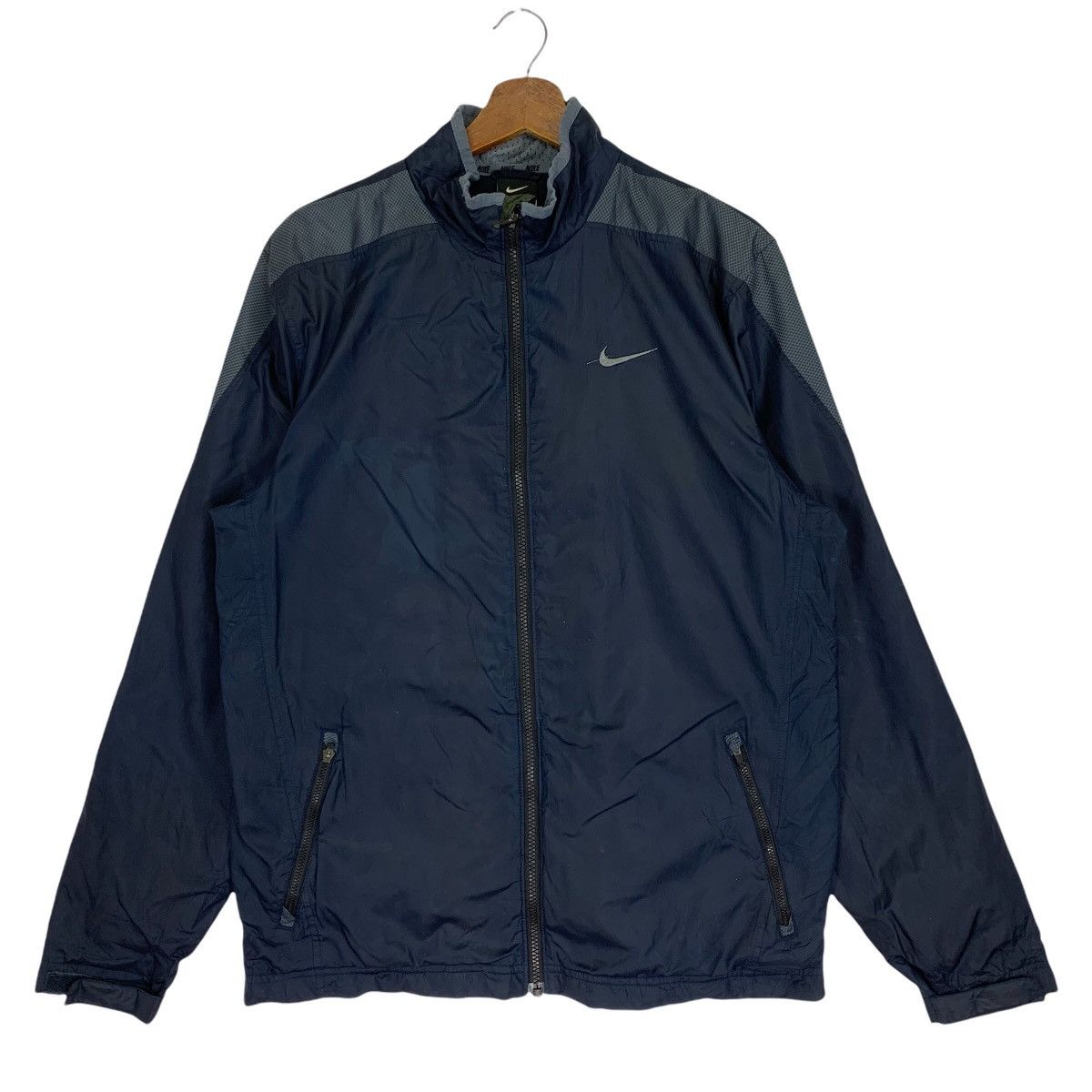 Nike Vintage 90s Nike Swoosh Windbreaker Light Jacket Size US L / EU 52-54 / 3 - 1 Thumbnail