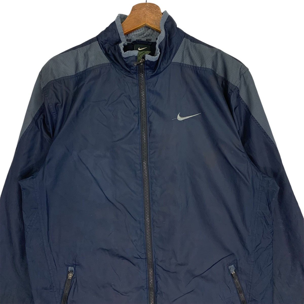 Nike Vintage 90s Nike Swoosh Windbreaker Light Jacket Size US L / EU 52-54 / 3 - 2 Thumbnail