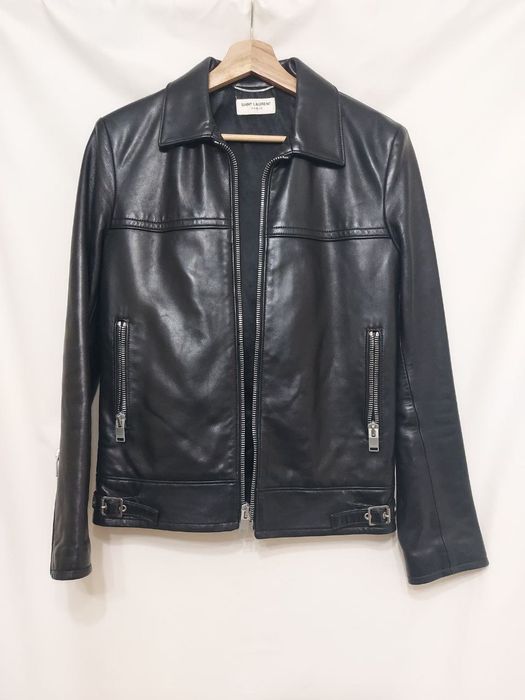 Saint Laurent Paris FW13 AW13 Cafe Racer Leather Jacket | Grailed