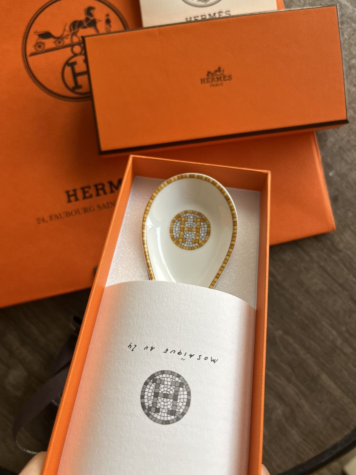 Iconic Super Classic Brand New Rare Mosaique Gold Spoon