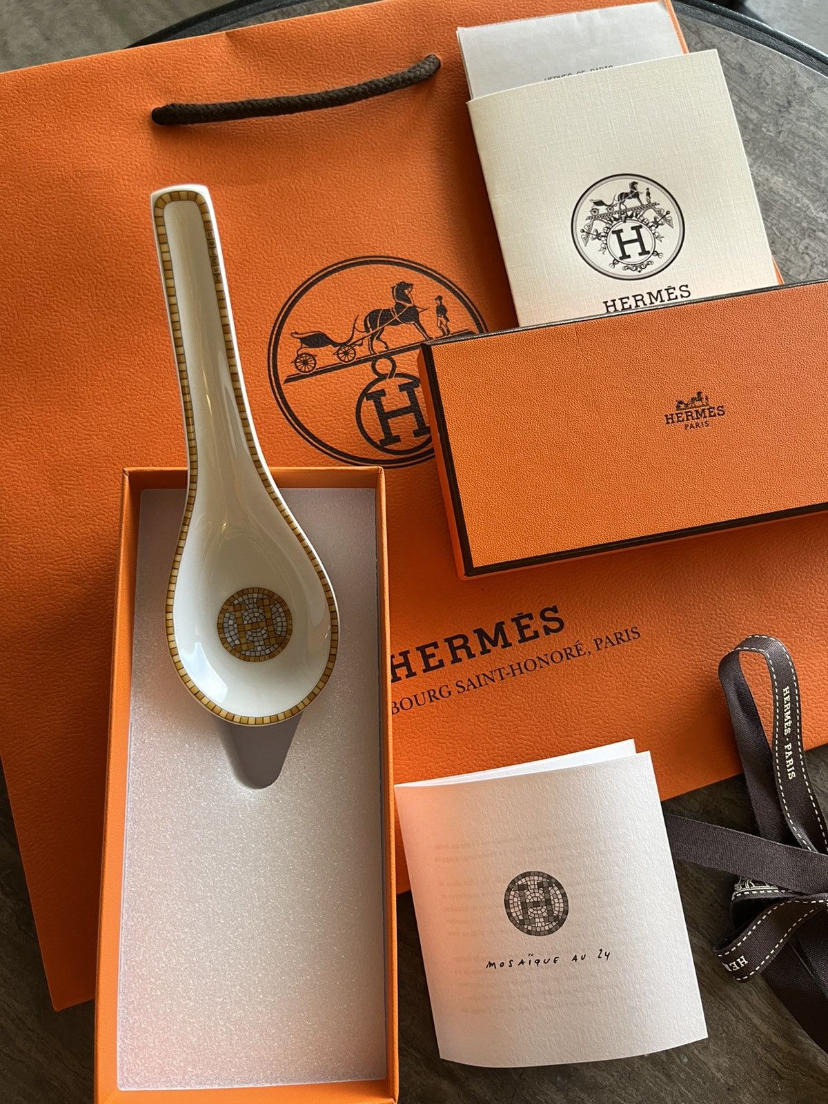 Iconic Super Classic Brand New Rare Mosaique Gold Spoon