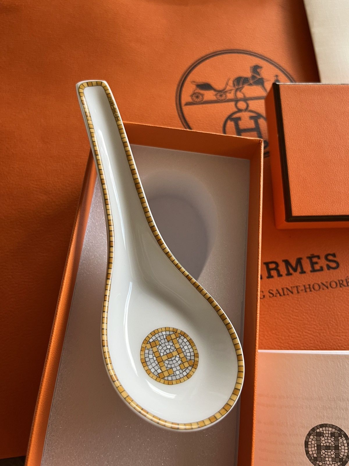 Iconic Super Classic Brand New Rare Mosaique Gold Spoon