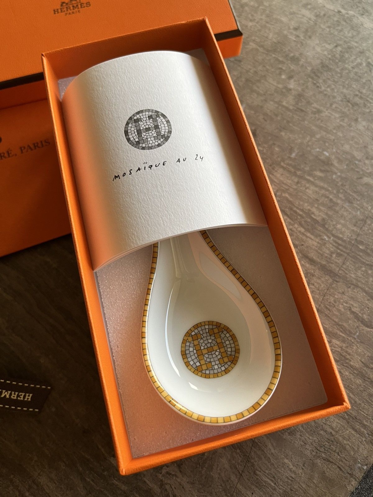 Iconic Super Classic Brand New Rare Mosaique Gold Spoon