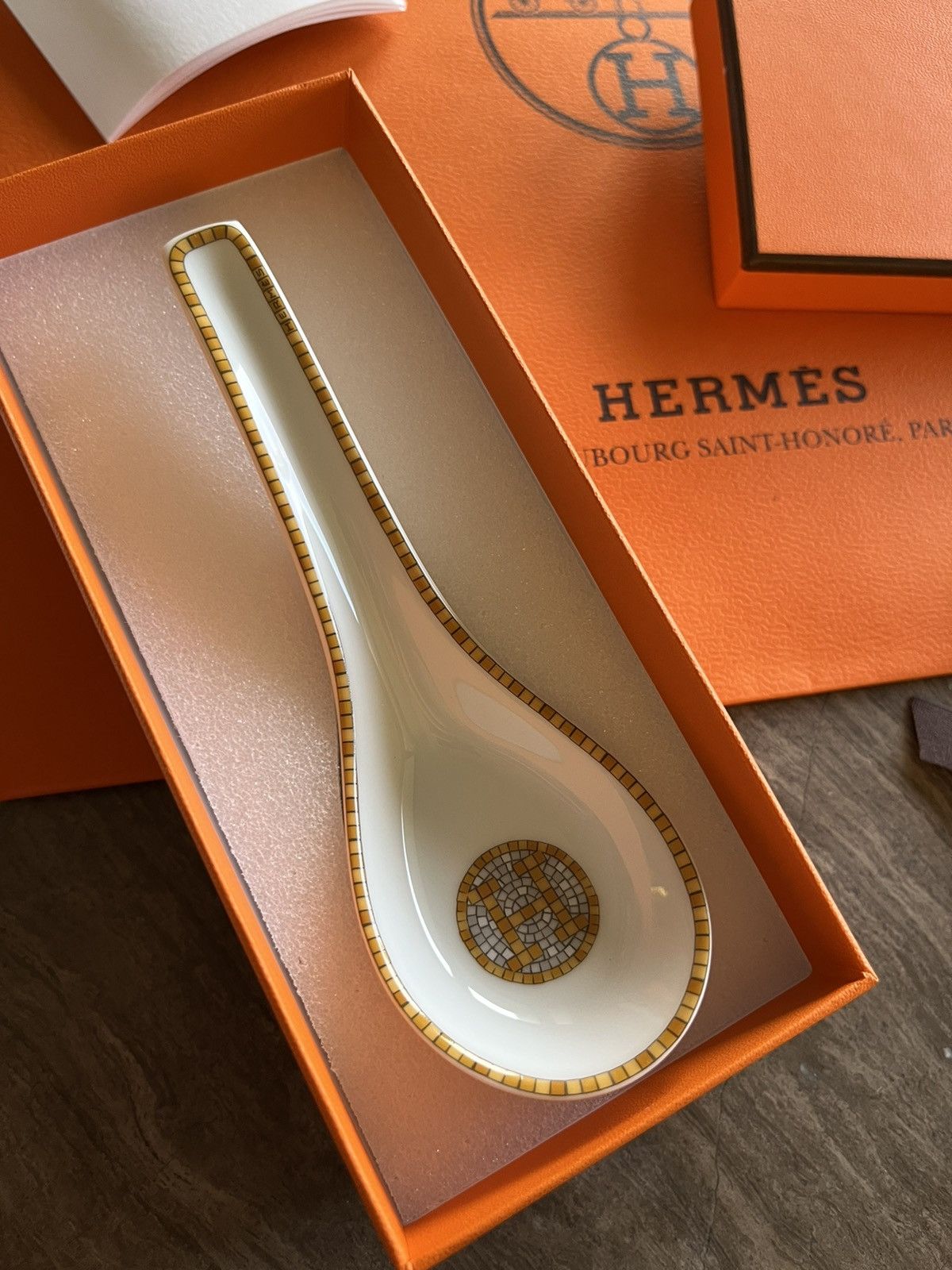 Iconic Super Classic Brand New Rare Mosaique Gold Spoon