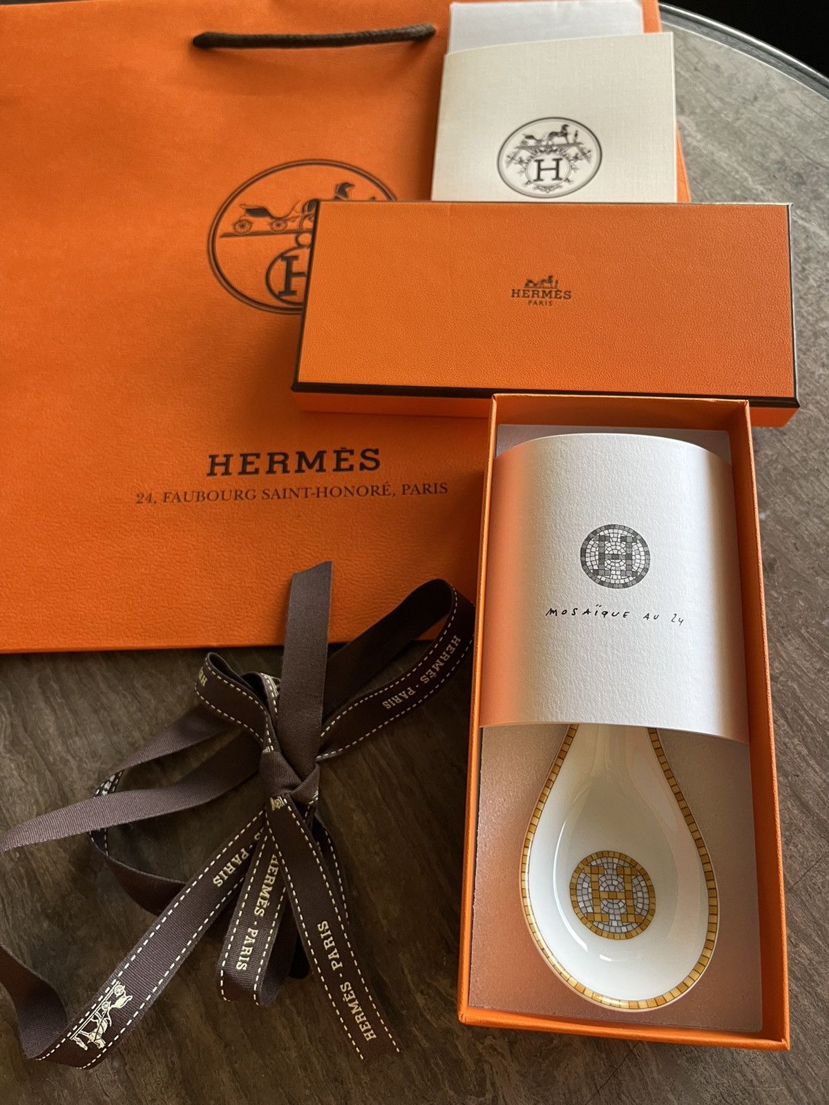 Iconic Super Classic Brand New Rare Mosaique Gold Spoon