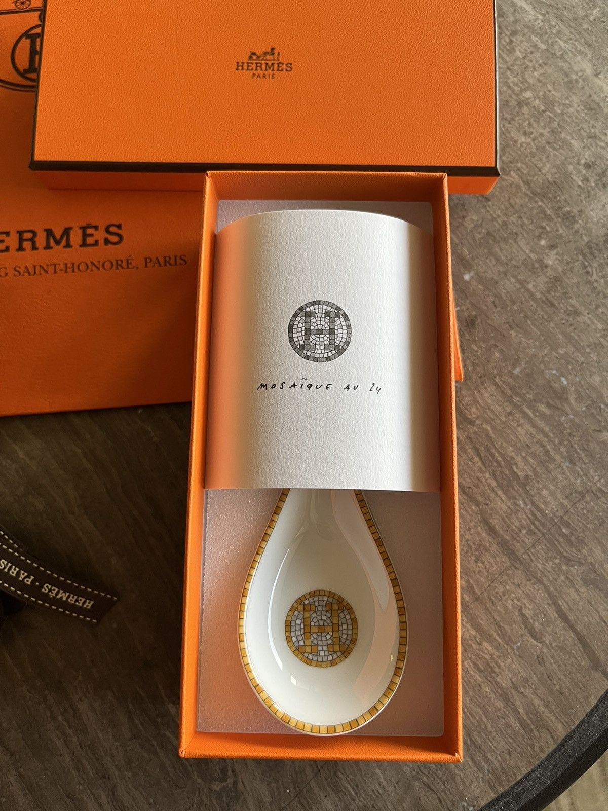 Iconic Super Classic Brand New Rare Mosaique Gold Spoon