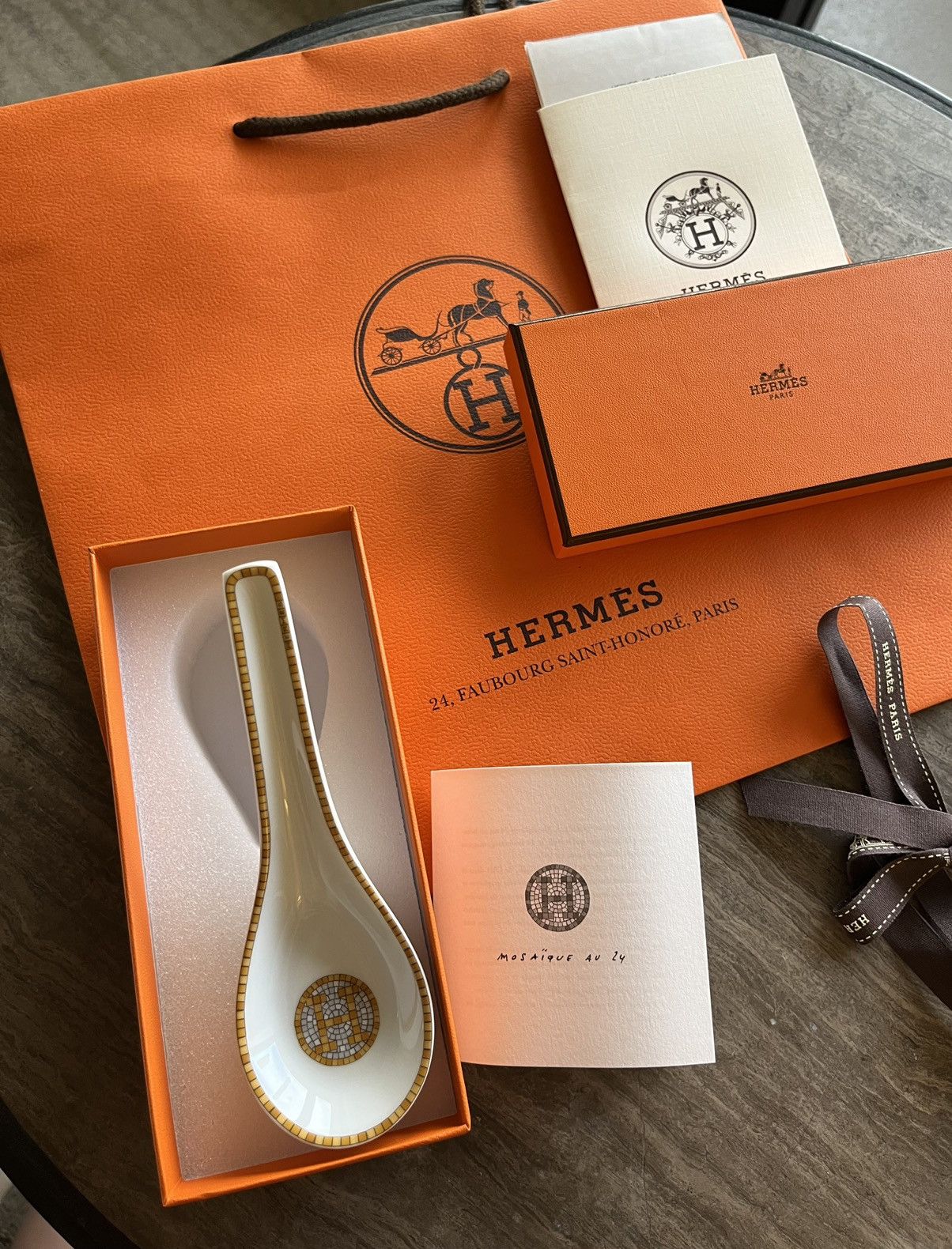 Iconic Super Classic Brand New Rare Mosaique Gold Spoon