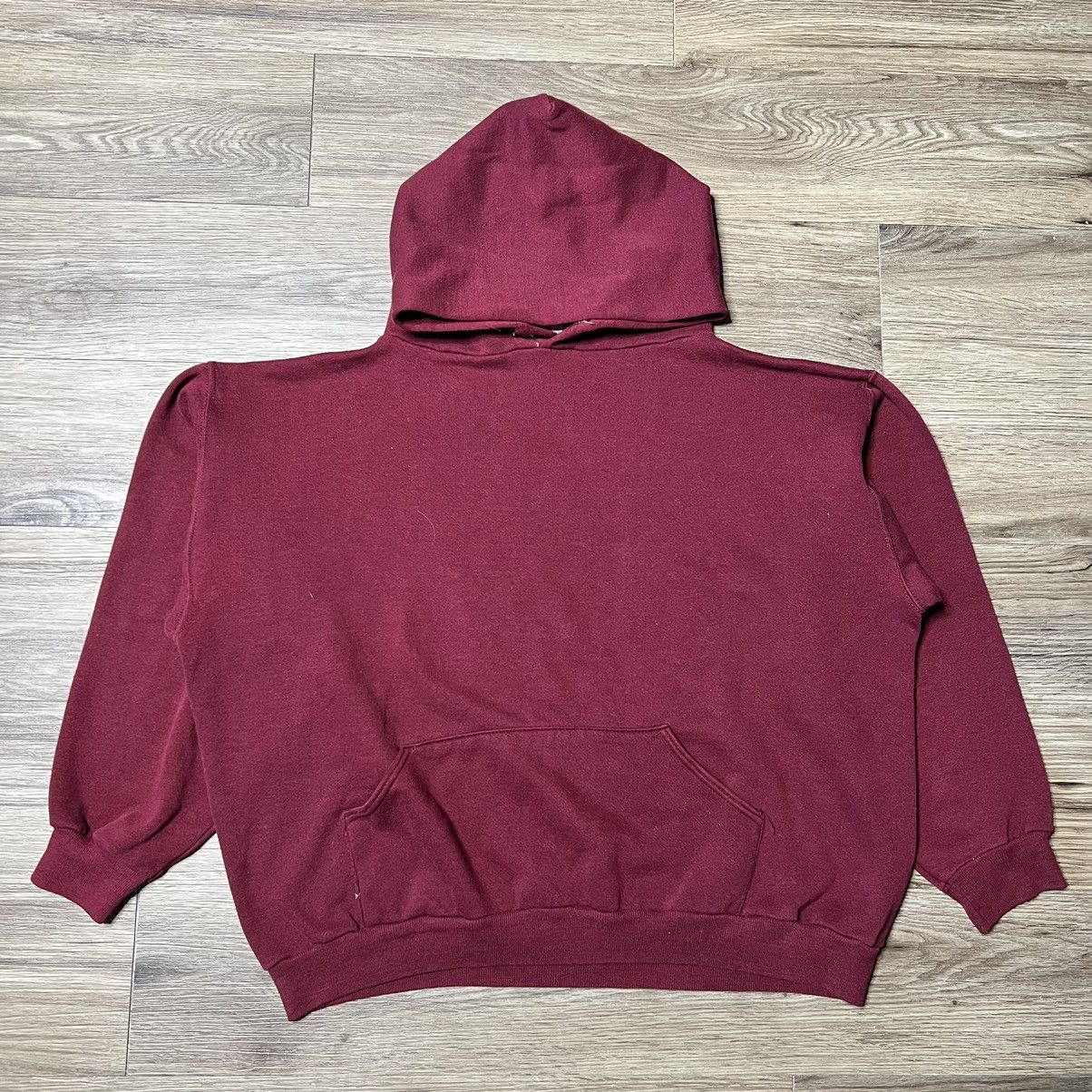 Vintage Vintage 70s Russell Athletic Blank Burgundy Hoodie | Grailed