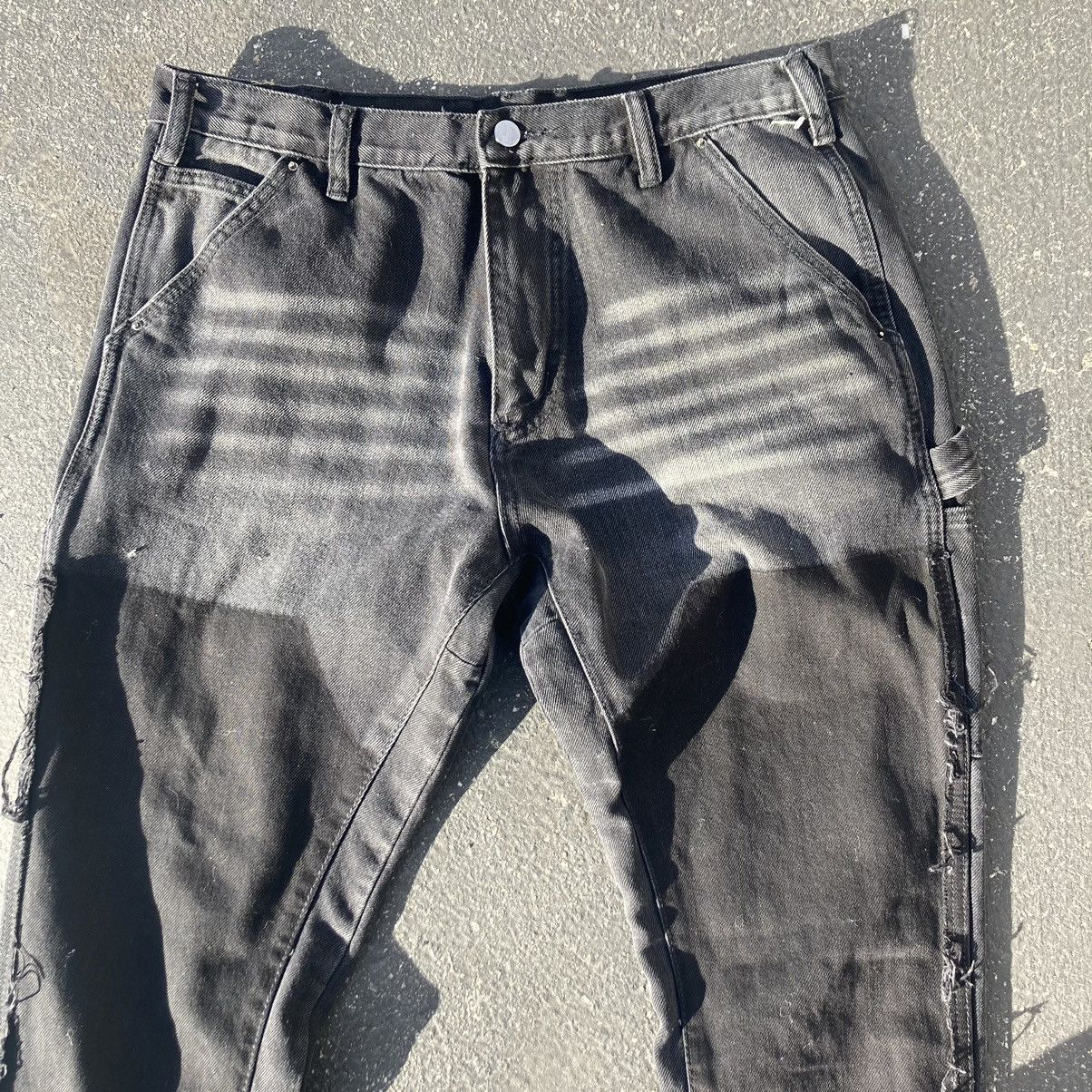 Black double knee pants