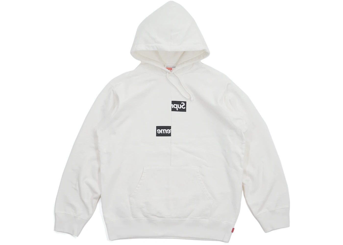 Supreme x cdg box fashion logo hoodie