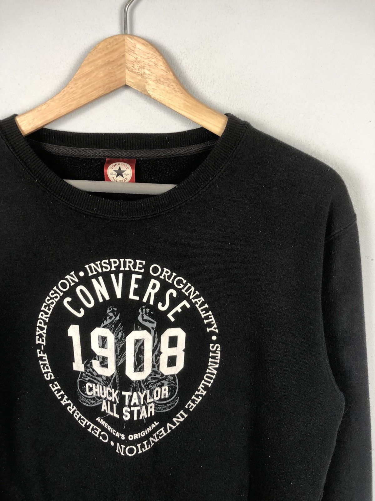 Vintage Vintage Converse Chuck Taylor Sweatshirt Size US M / EU 48-50 / 2 - 2 Thumbnail
