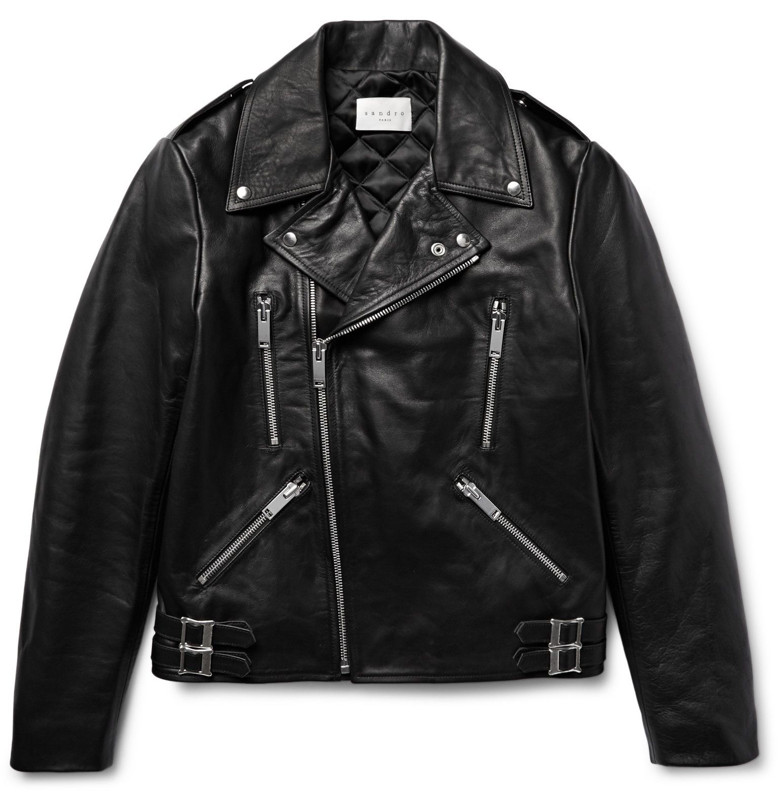 Sandro Lemmy Leather Biker Jacket | Grailed