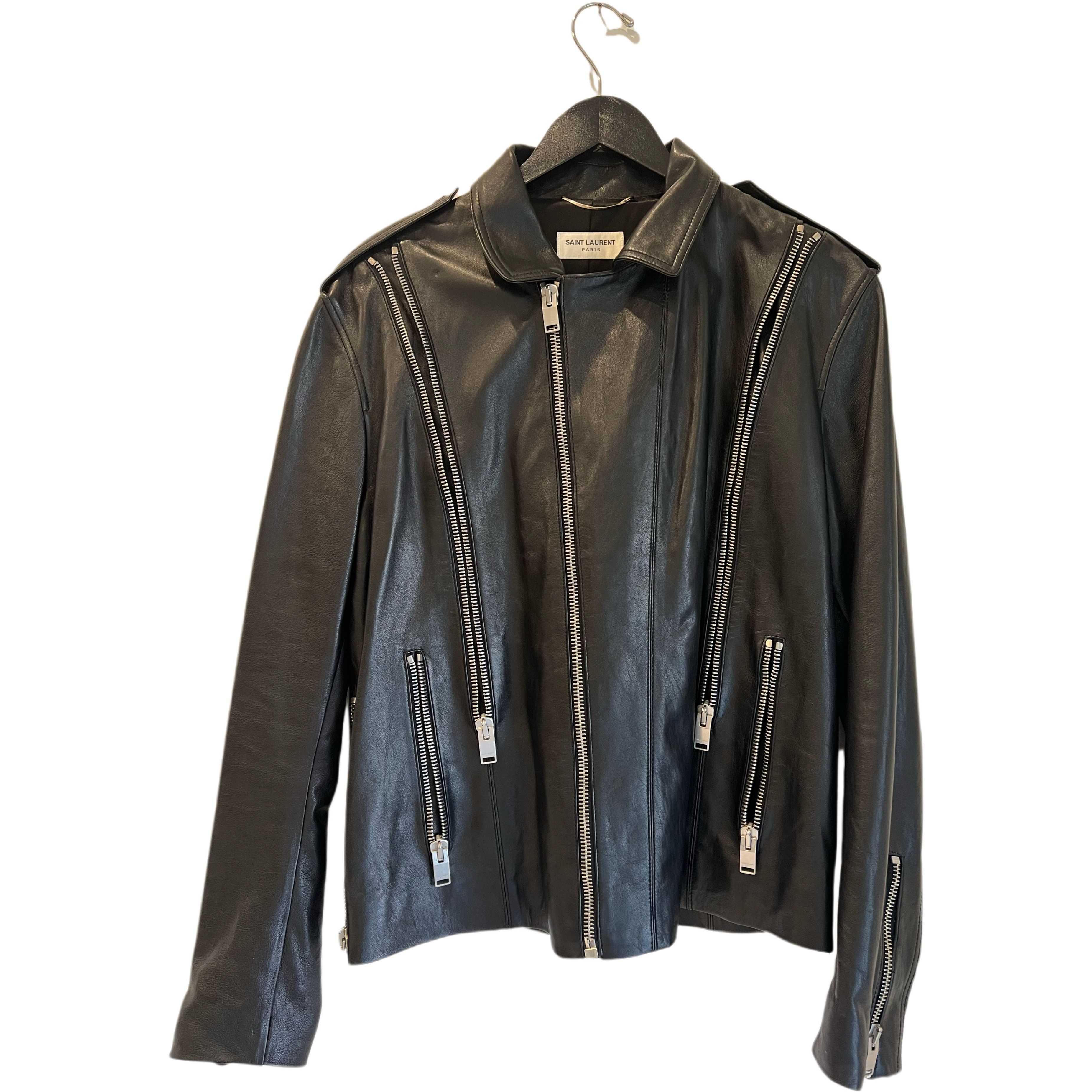 Leather Jacket Saint Laurent For Men