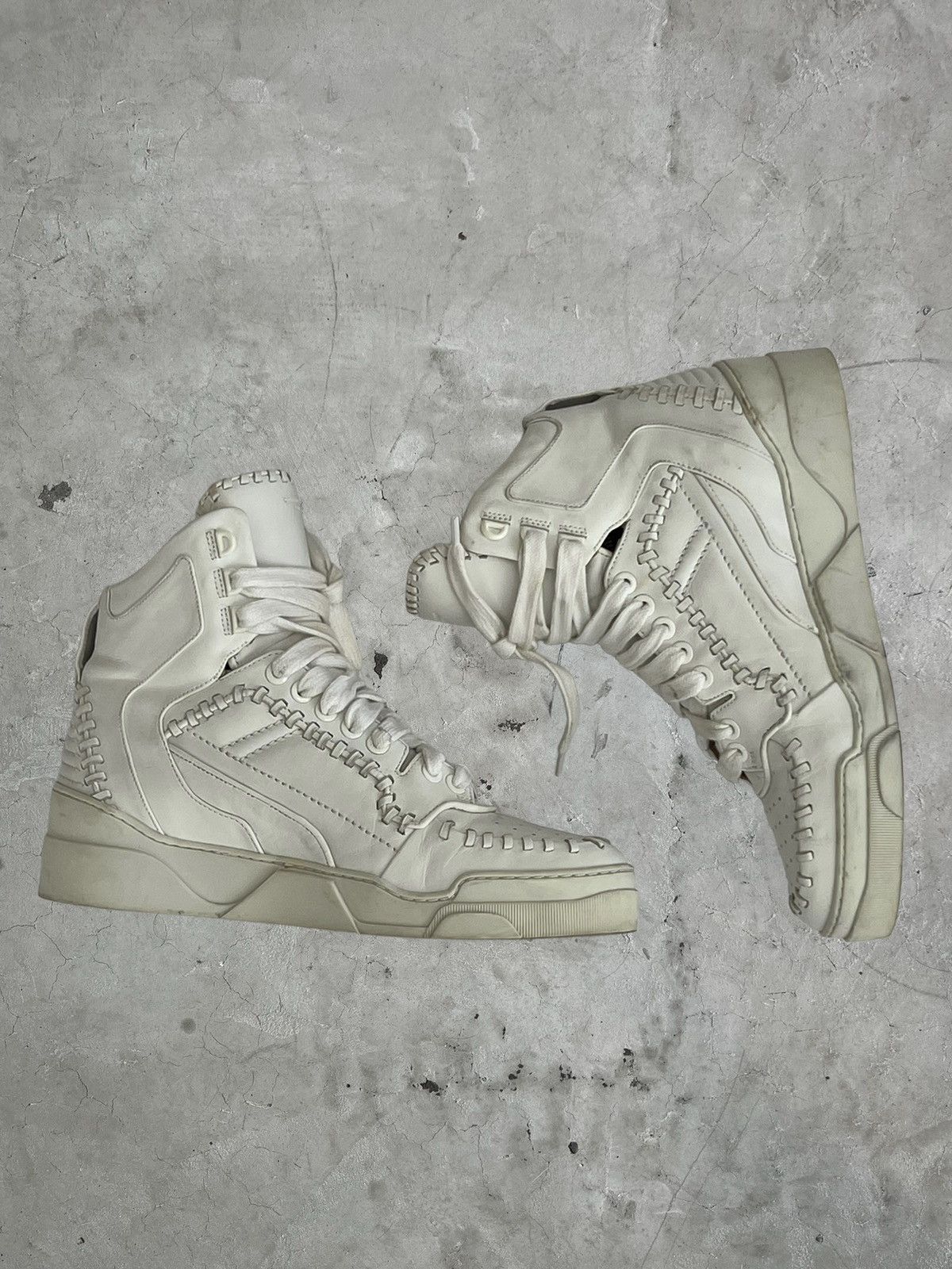 Givenchy Givenchy Whipstitch High Top Sneakers Size US 11 / EU 44 - 10 Thumbnail