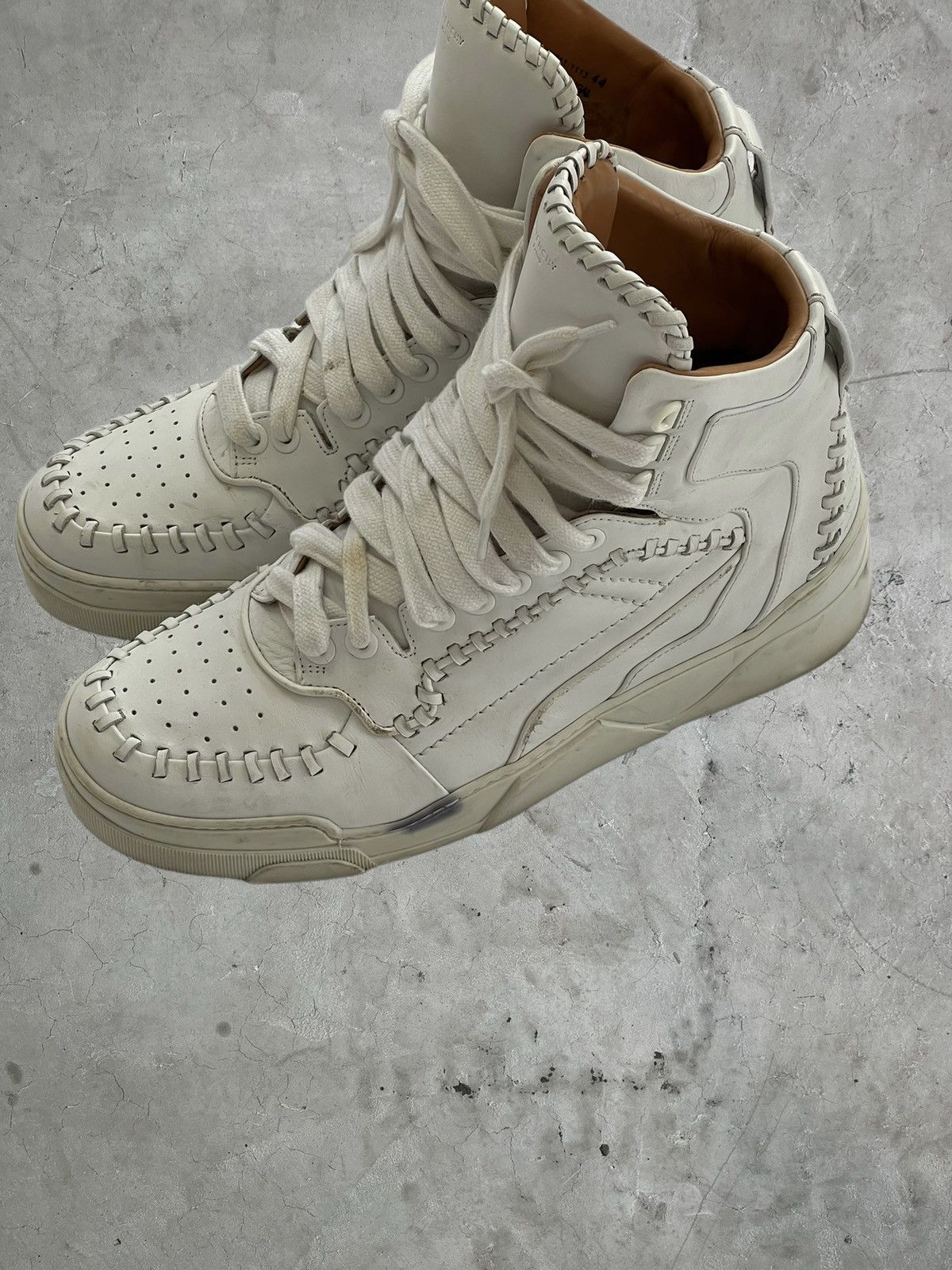 Givenchy Givenchy Whipstitch High Top Sneakers Size US 11 / EU 44 - 7 Thumbnail