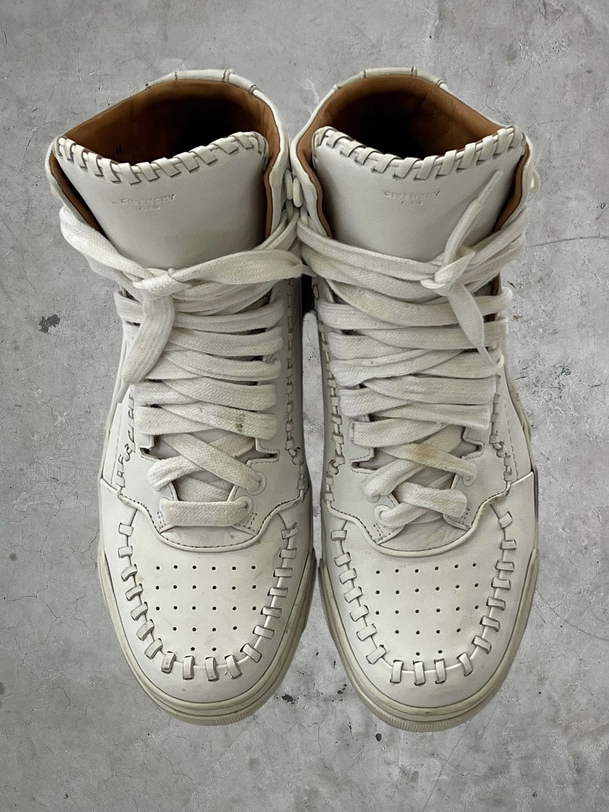 Givenchy Givenchy Whipstitch High Top Sneakers Size US 11 / EU 44 - 3 Thumbnail