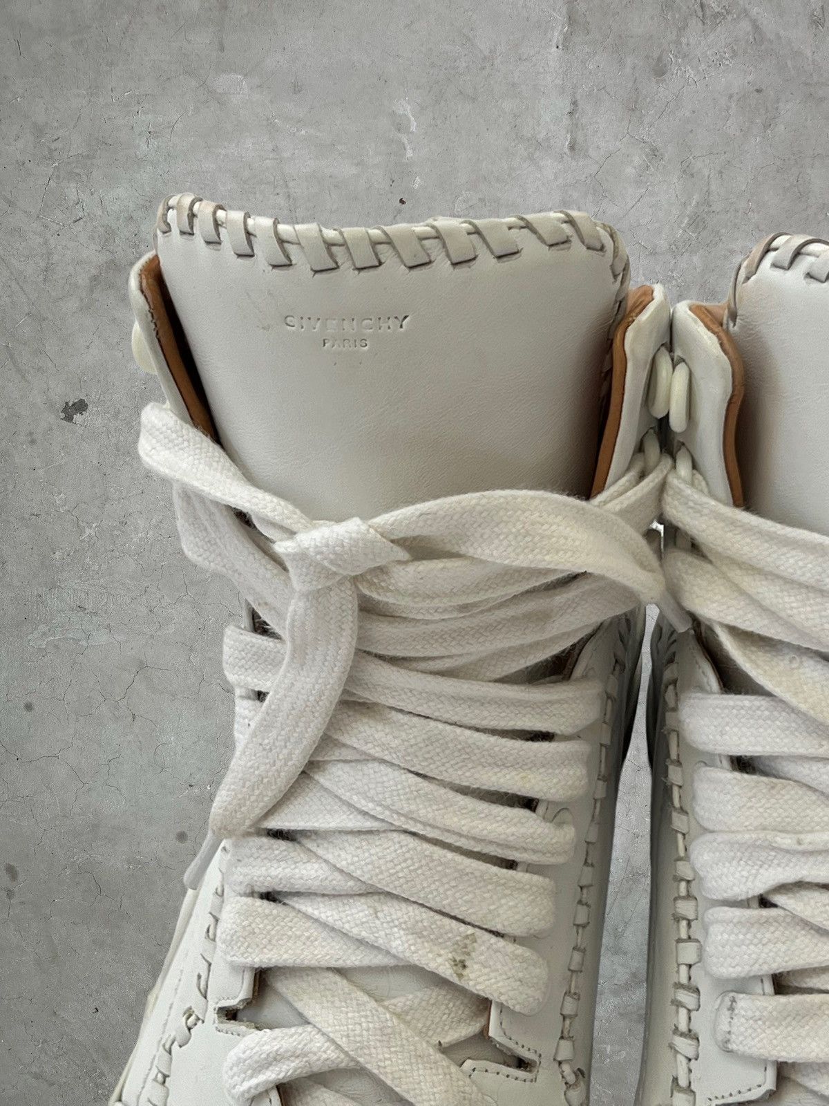 Givenchy Givenchy Whipstitch High Top Sneakers Size US 11 / EU 44 - 4 Thumbnail