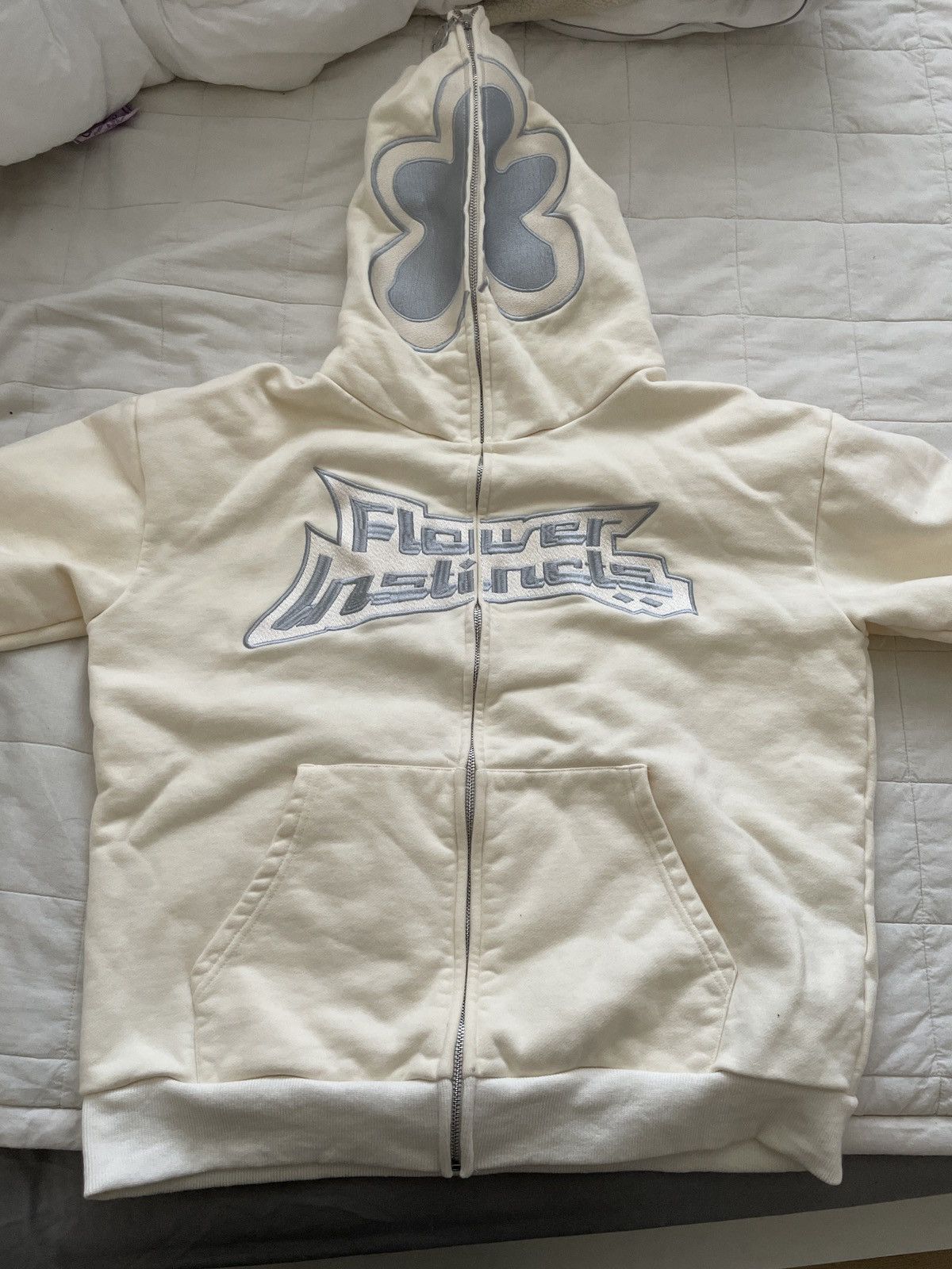 Streetwear flower instincts zip up hoodie | Grailed