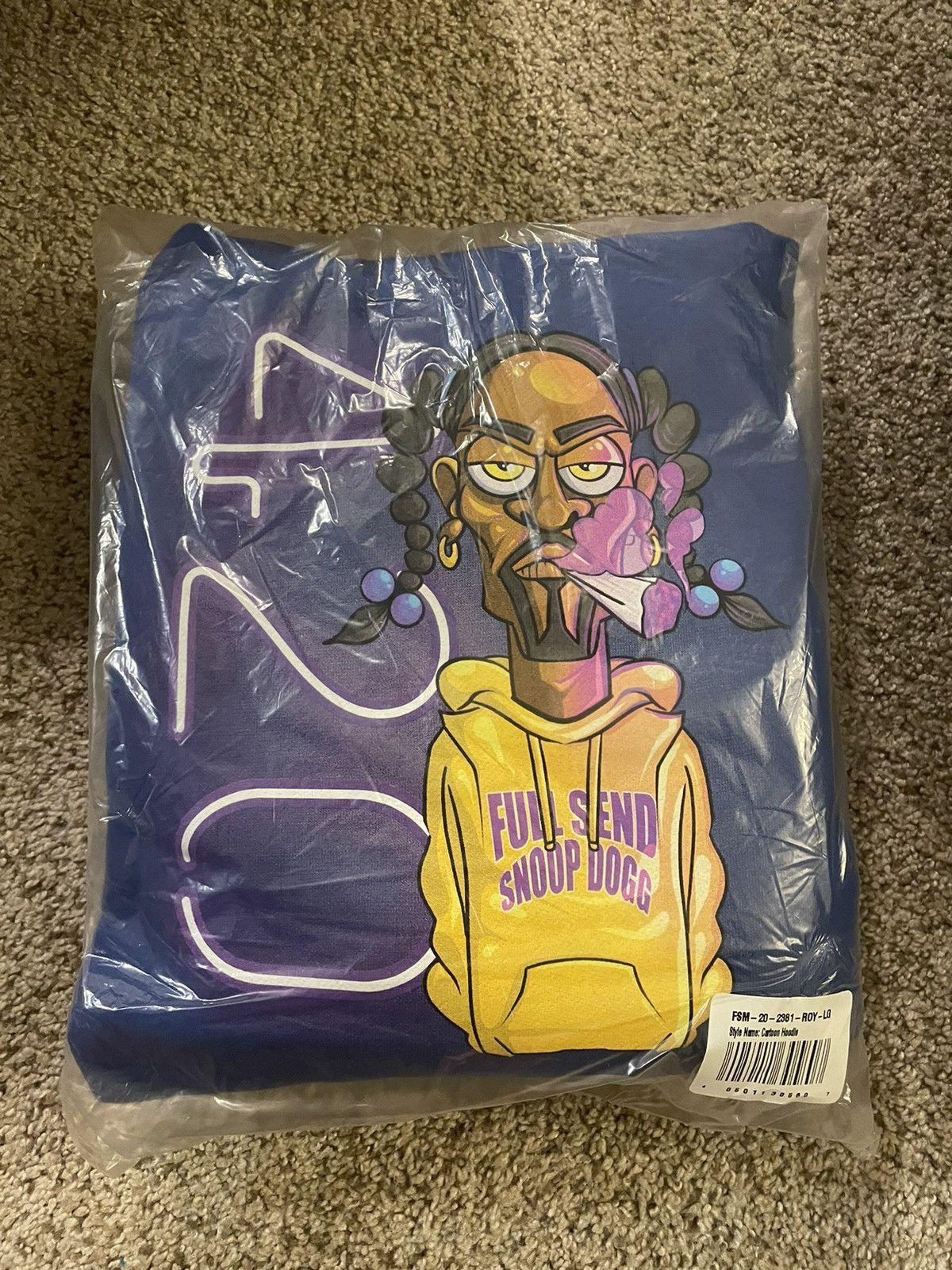 Full send X snoop dog hoodie size online medium rare