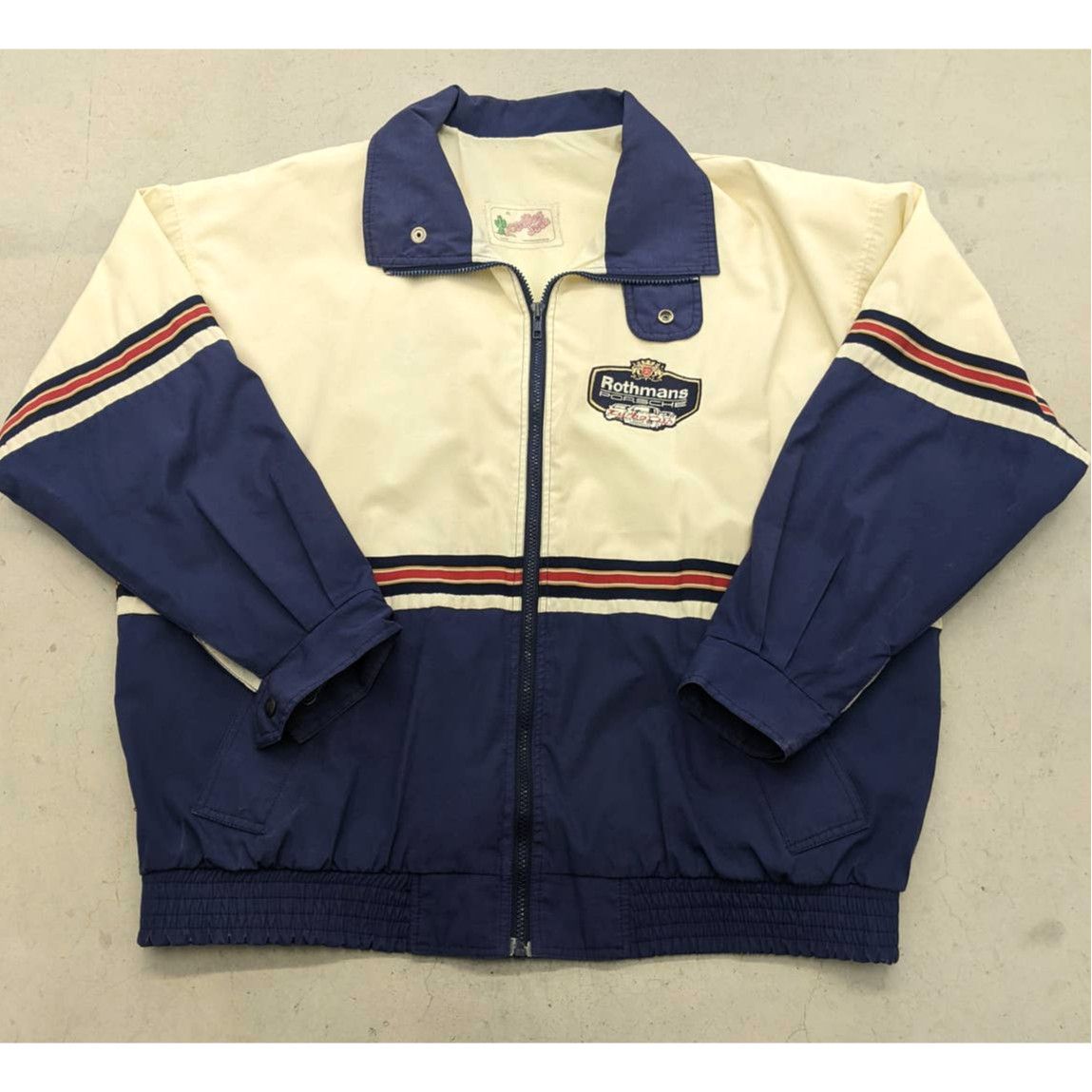 Veste Vintage Rothmans Racing Coupe-vent - Marque Masport, Taille L Bleu Marine - Occasion Très Bon état