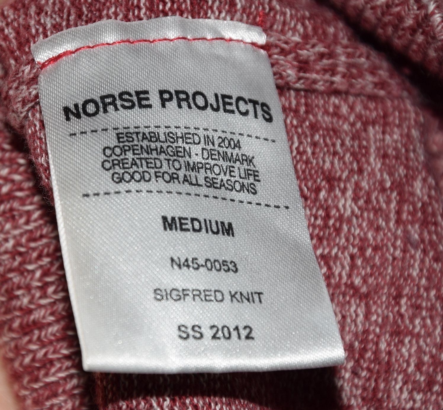 Norse Projects NORSE PROJECTS SIGFRED KNIT SWEATSHIRT M / TALL SLIM Size US M / EU 48-50 / 2 - 8 Thumbnail