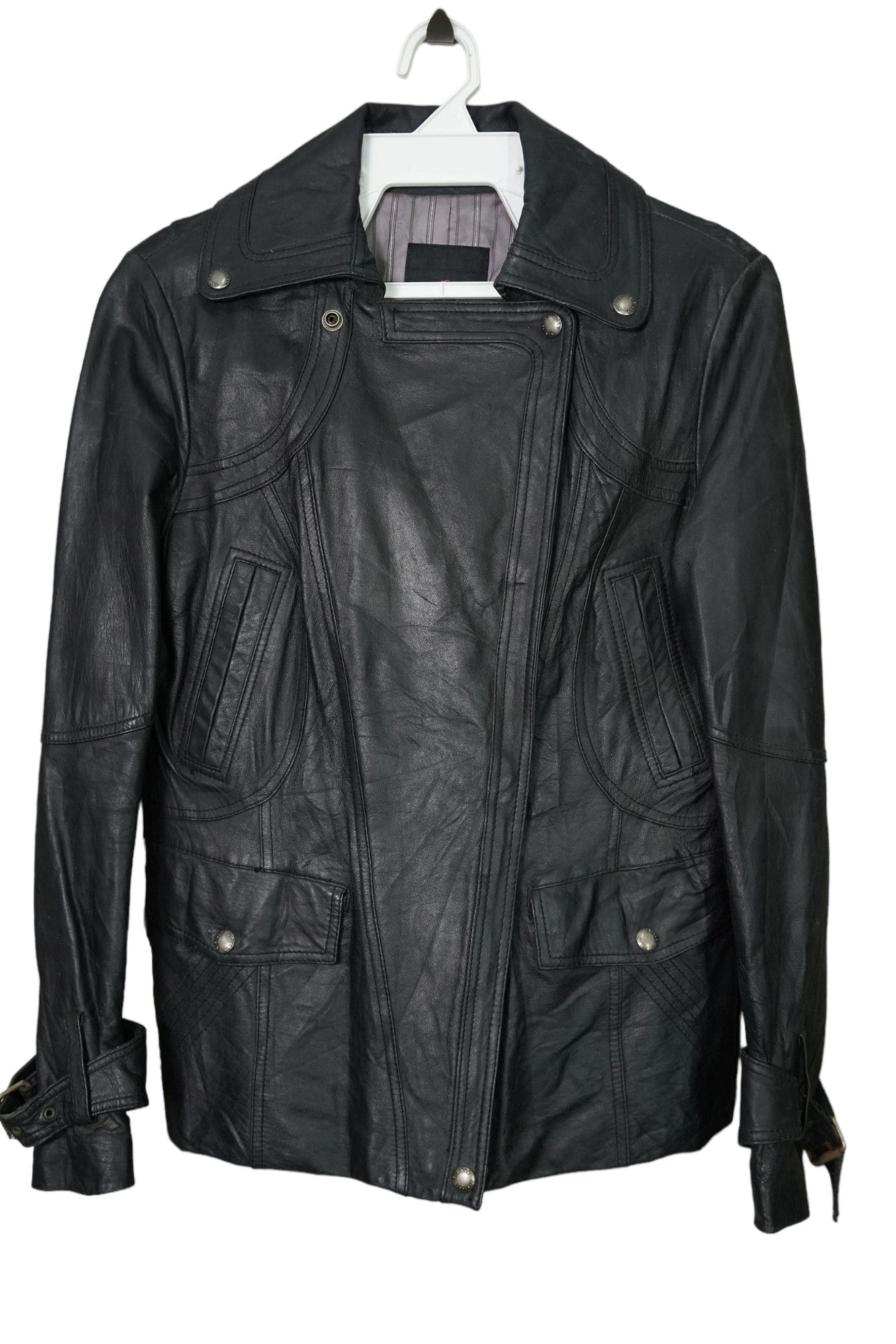 Designer Nice Design Korean Brand Leather Jacket Size S / US 4 / IT 40 - 2 Thumbnail