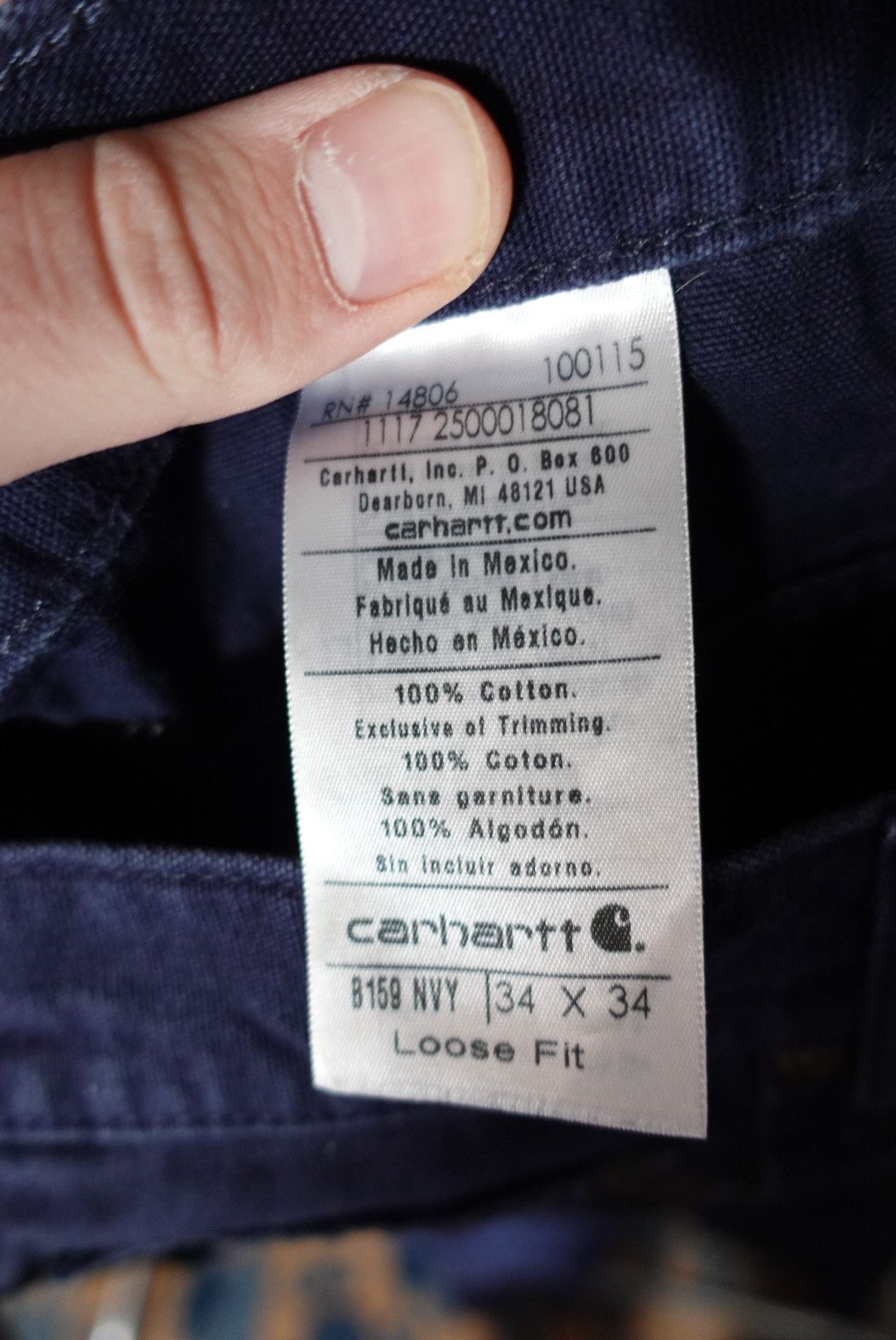 Carhartt Carhartt Cargo Pants Navy Size US 34 / EU 50 - 9 Thumbnail