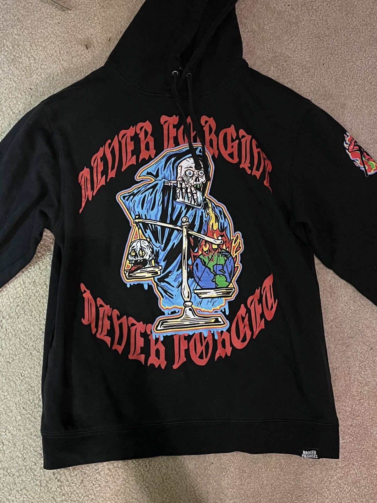 Broken Promises Co. Broken Promises Hoodie Streetwear Zumiez Punk Size US XL / EU 56 / 4 - 2 Thumbnail