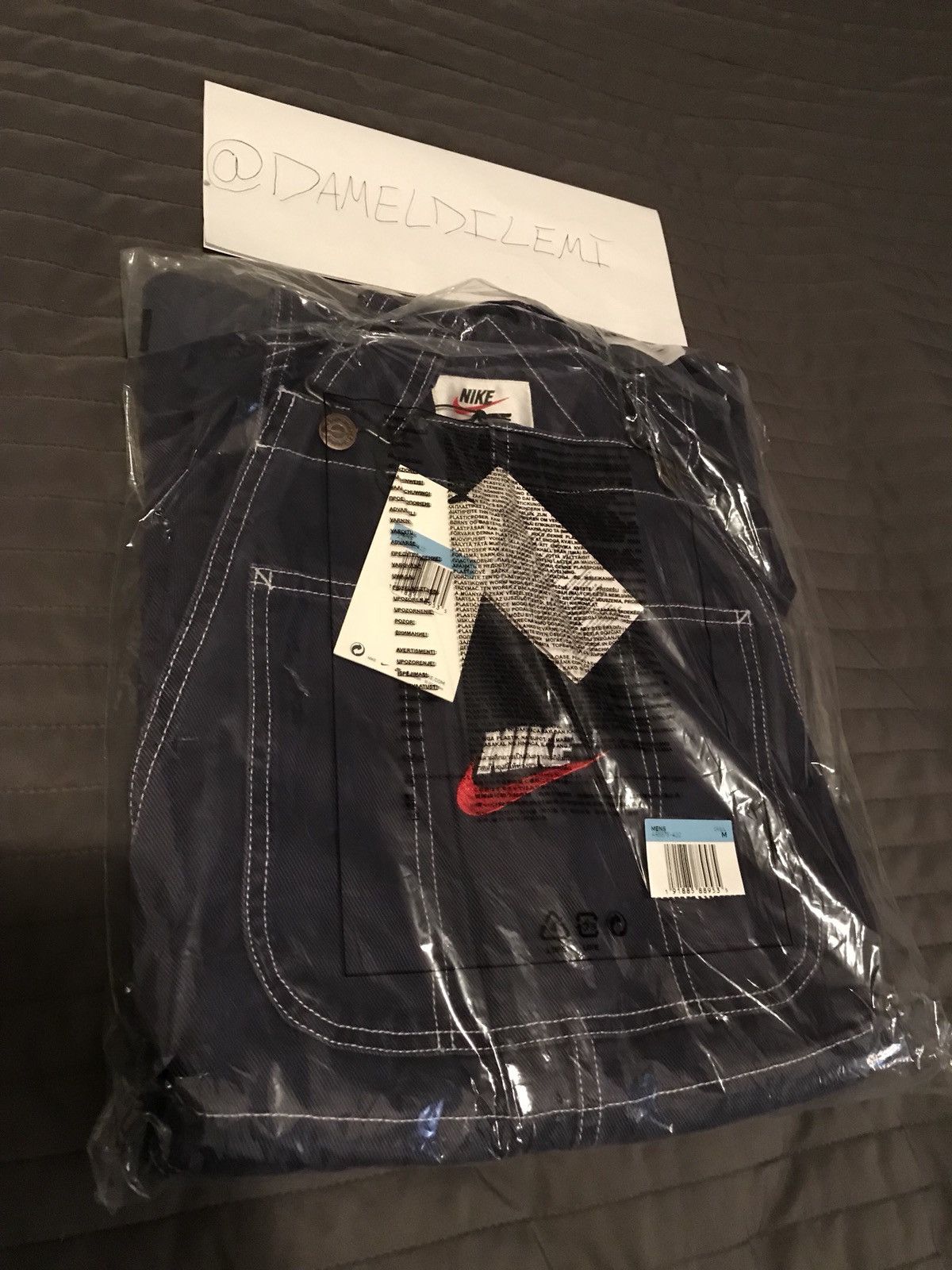 Supreme Nike Cotton Twill Overalls Burgundy Men's - FW18 - US