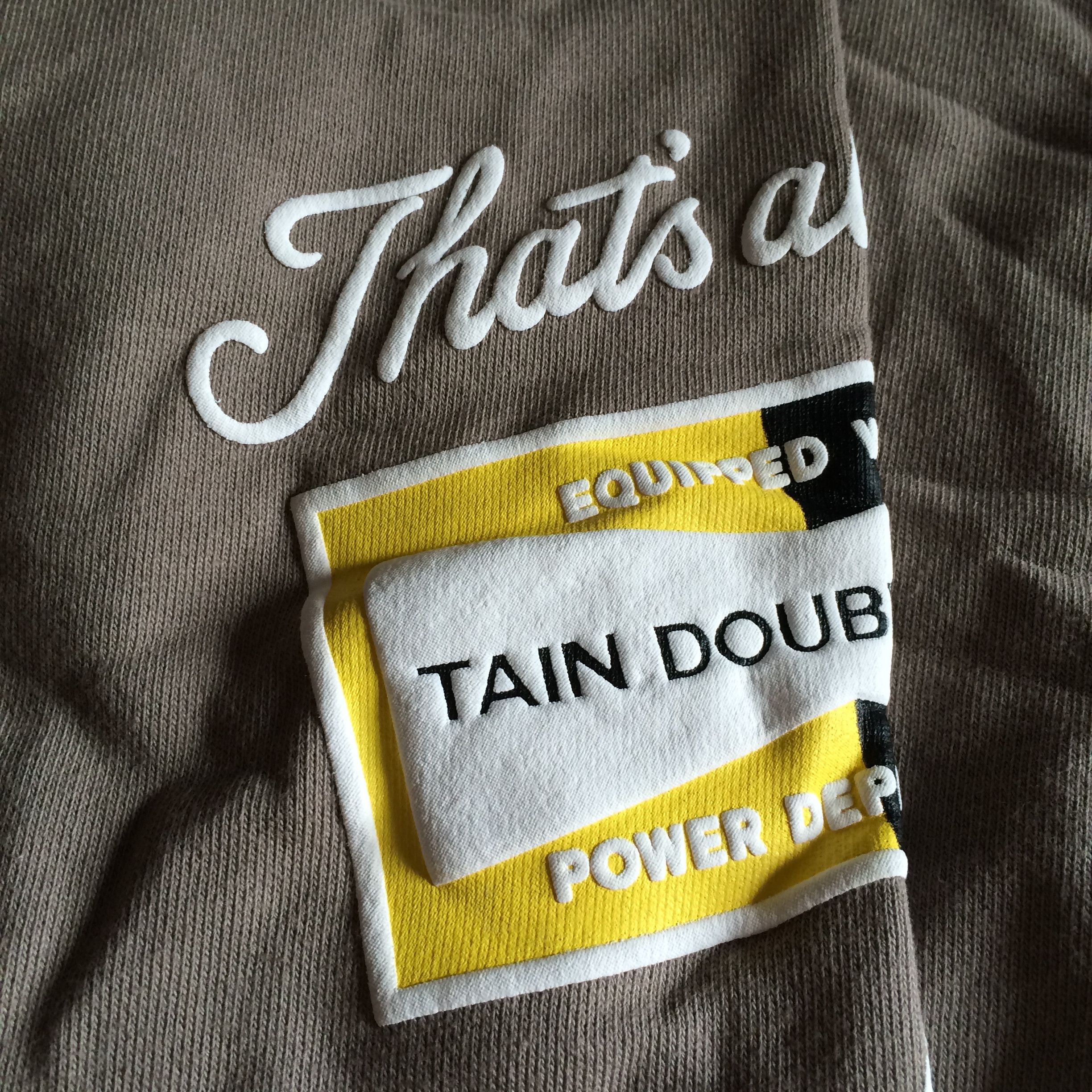 Japanese Brand TAIN Double Push POWER DEPARTMENT HEAVY CREW SWEAT Size US S / EU 44-46 / 1 - 4 Thumbnail