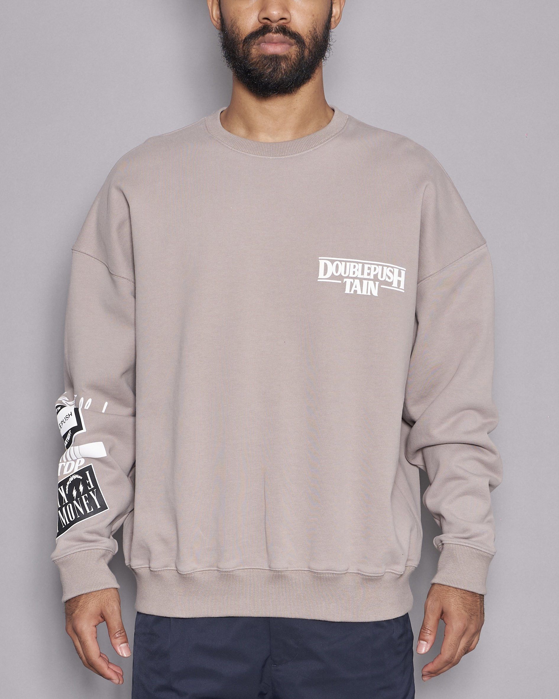 Japanese Brand TAIN Double Push POWER DEPARTMENT HEAVY CREW SWEAT Size US S / EU 44-46 / 1 - 10 Thumbnail
