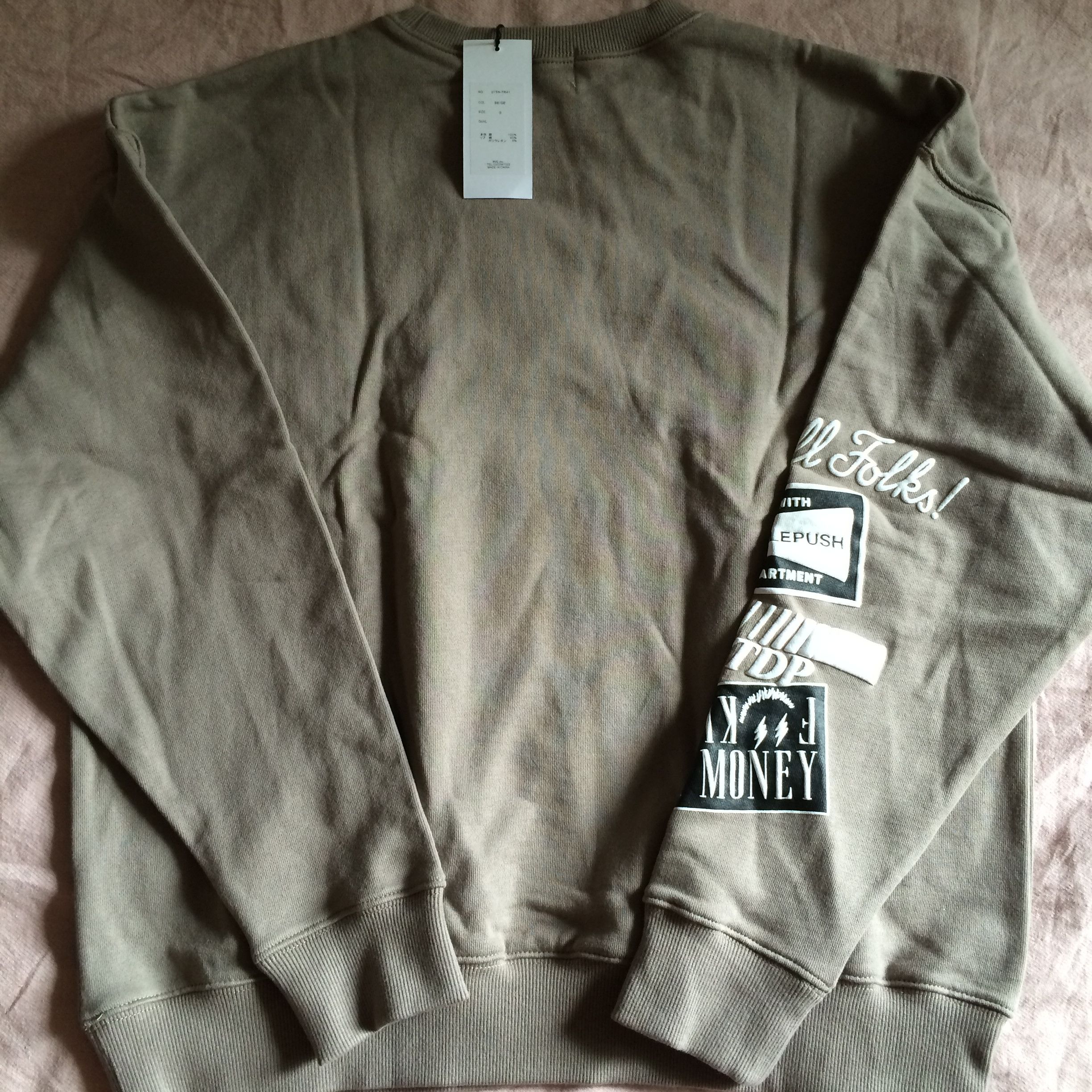 Japanese Brand TAIN Double Push POWER DEPARTMENT HEAVY CREW SWEAT Size US S / EU 44-46 / 1 - 9 Thumbnail
