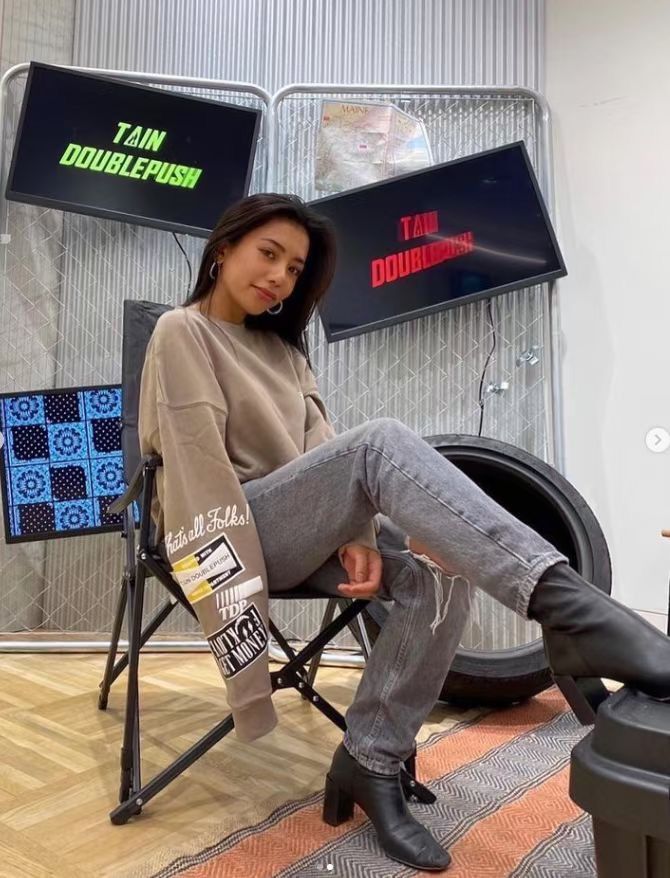 Japanese Brand TAIN Double Push POWER DEPARTMENT HEAVY CREW SWEAT Size US S / EU 44-46 / 1 - 14 Thumbnail