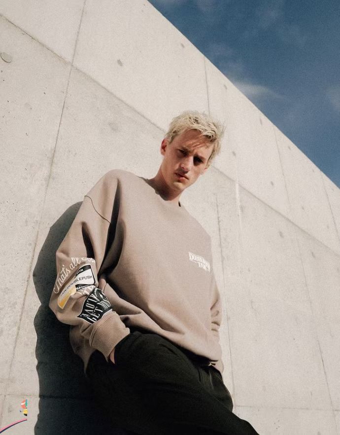 Japanese Brand TAIN Double Push POWER DEPARTMENT HEAVY CREW SWEAT Size US S / EU 44-46 / 1 - 16 Thumbnail