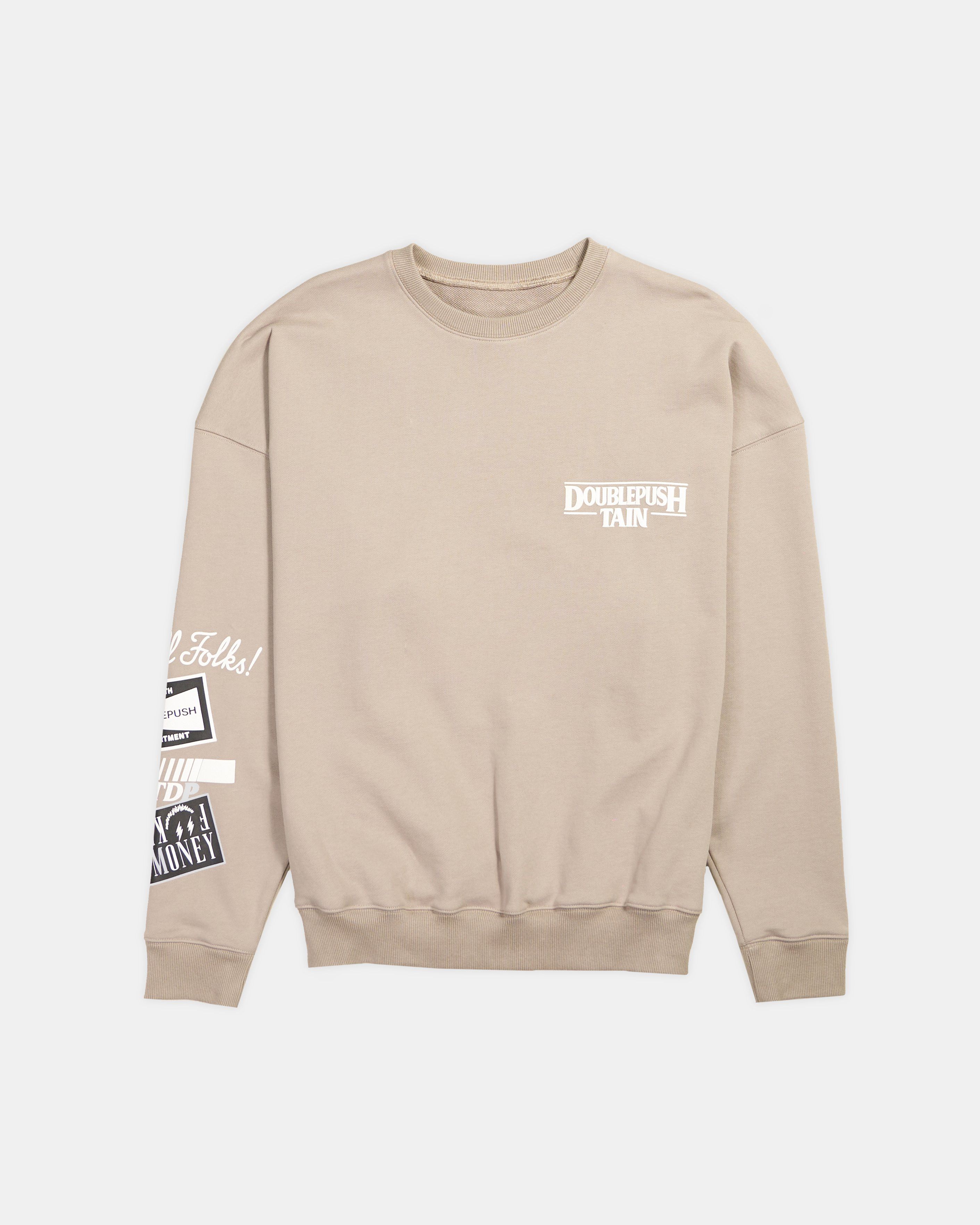 Japanese Brand TAIN Double Push POWER DEPARTMENT HEAVY CREW SWEAT Size US S / EU 44-46 / 1 - 1 Thumbnail