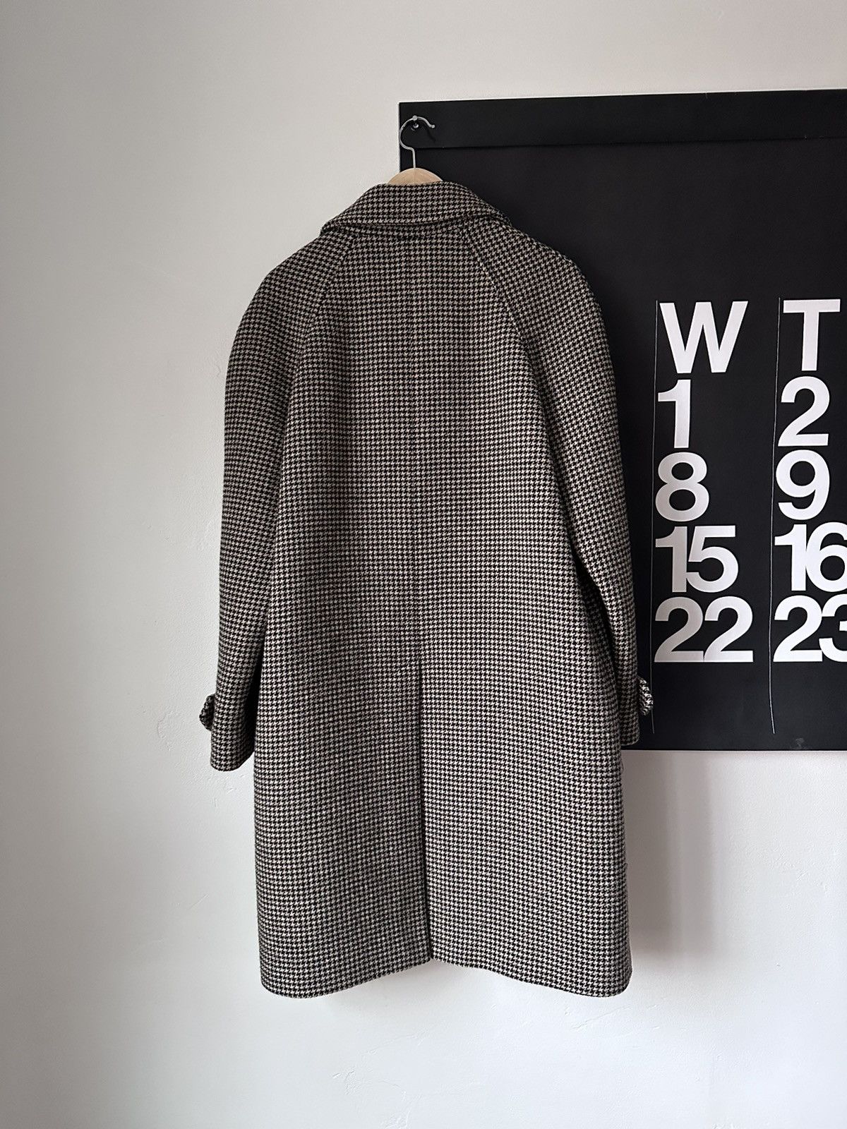 Celine AW19 3-Button Houndstooth Wool Coat Size US S / EU 44-46 / 1 - 7 Thumbnail