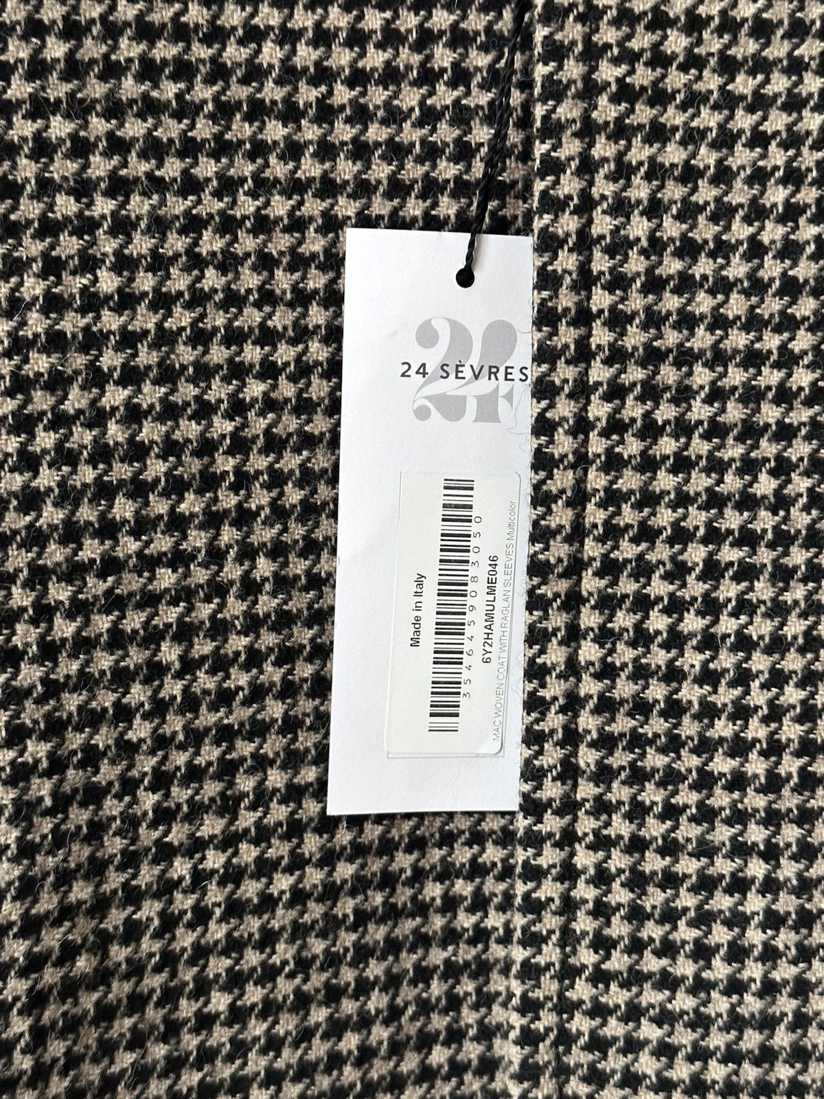 Celine AW19 3-Button Houndstooth Wool Coat Size US S / EU 44-46 / 1 - 4 Thumbnail
