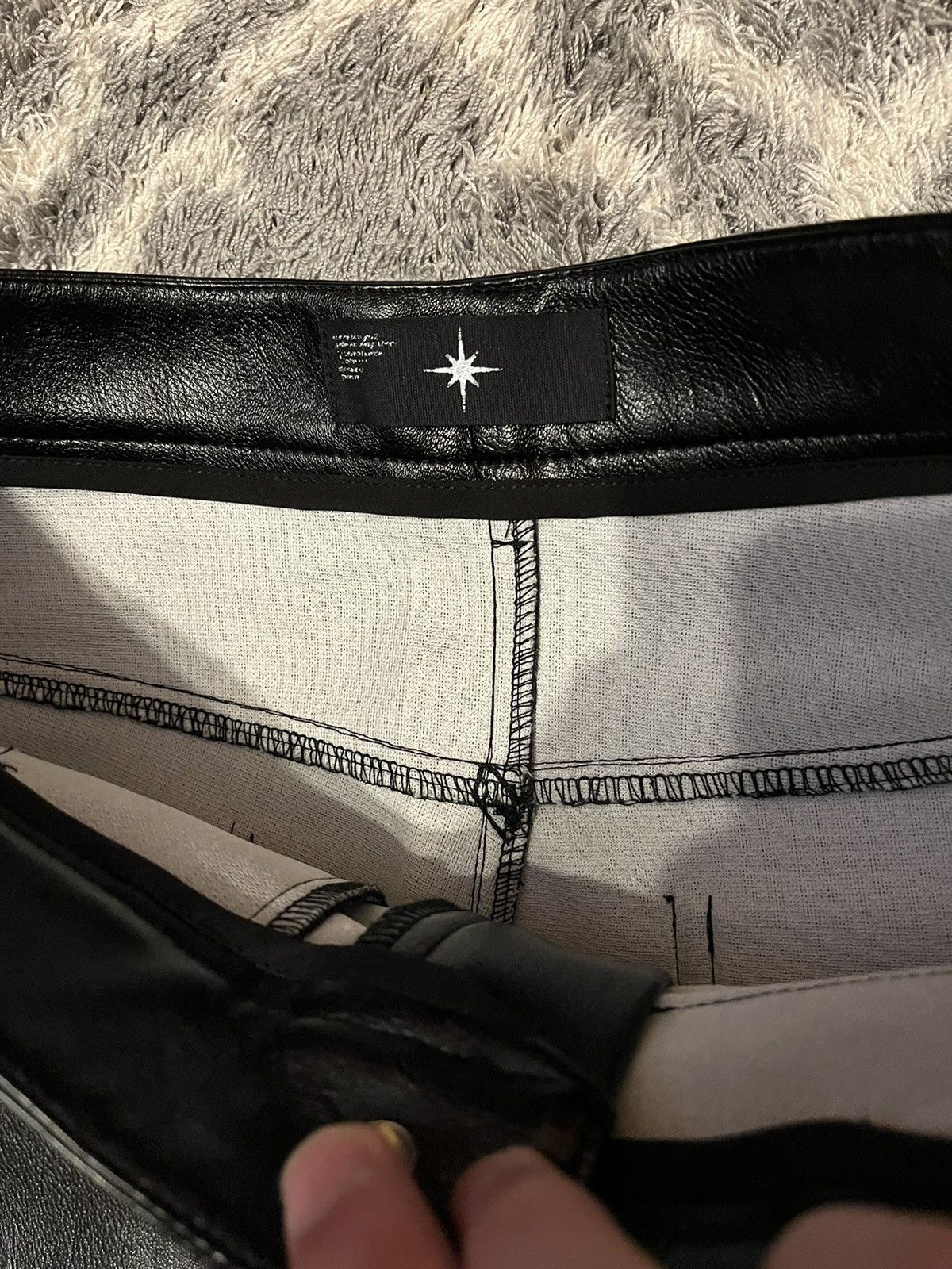 Japanese Brand × Leather Ranger Cartel Black Flared Leather